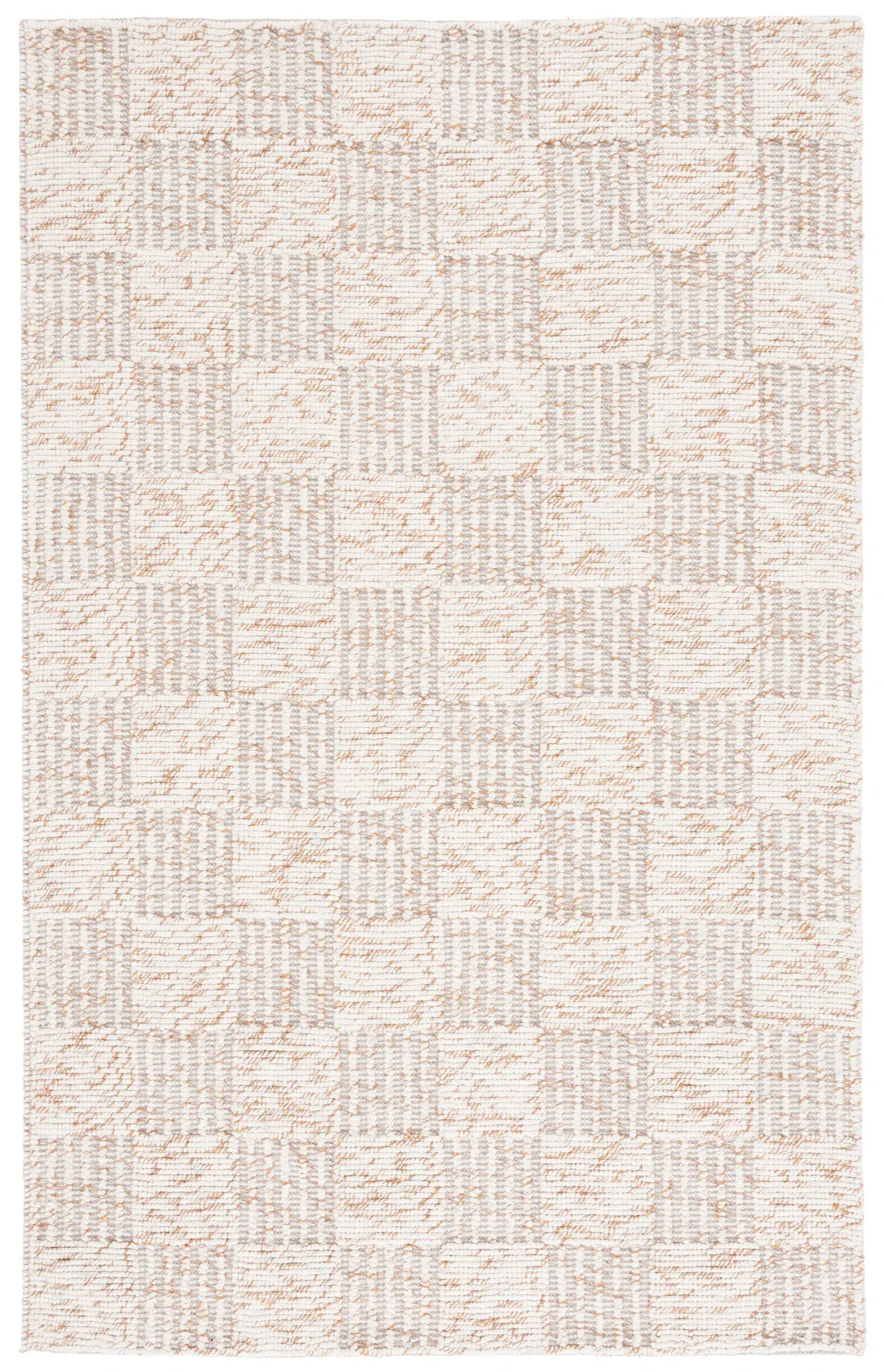 Natura Checkerboard Hand-Loomed Wool Rug