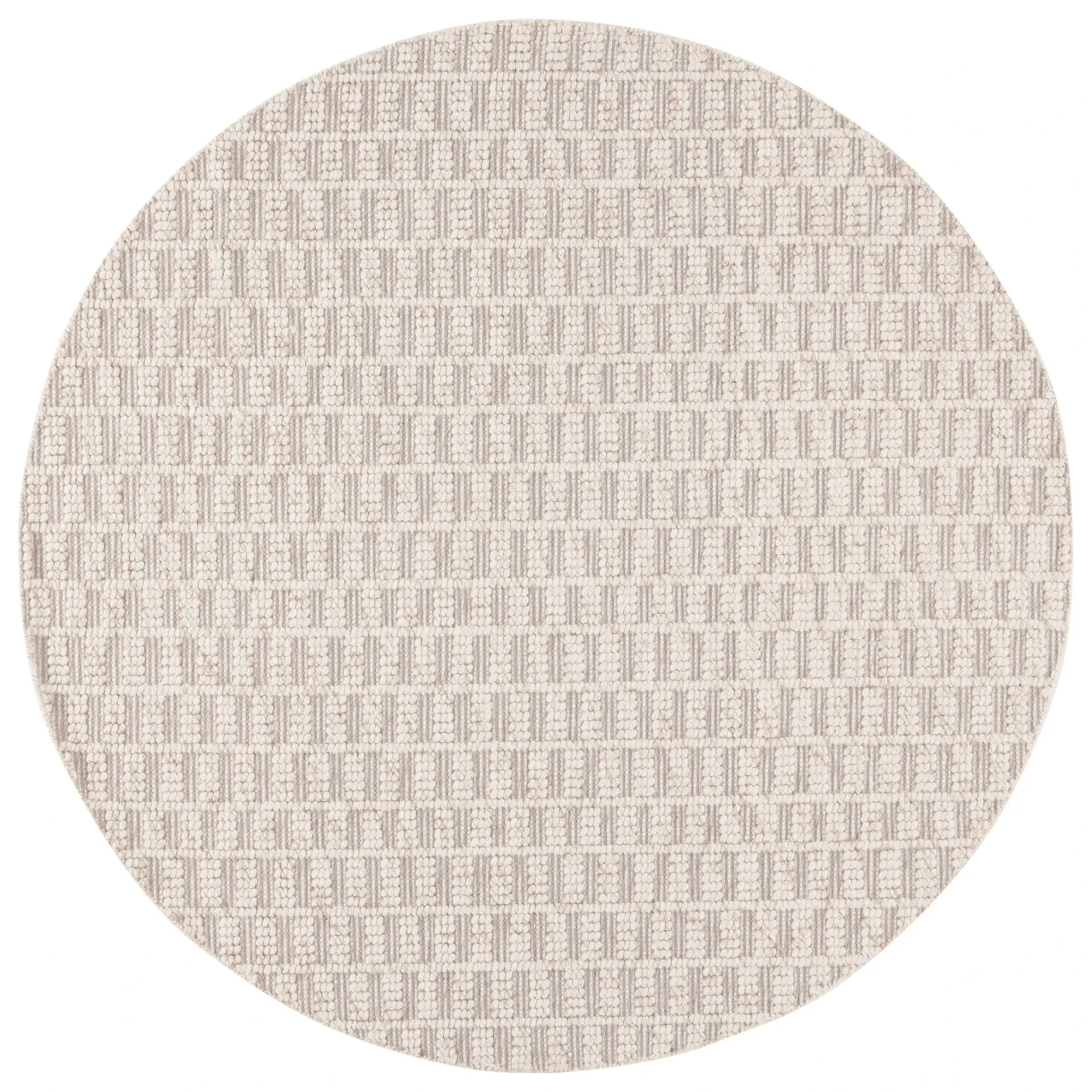 Natura Textured Block Hand-Loomed Wool Rug