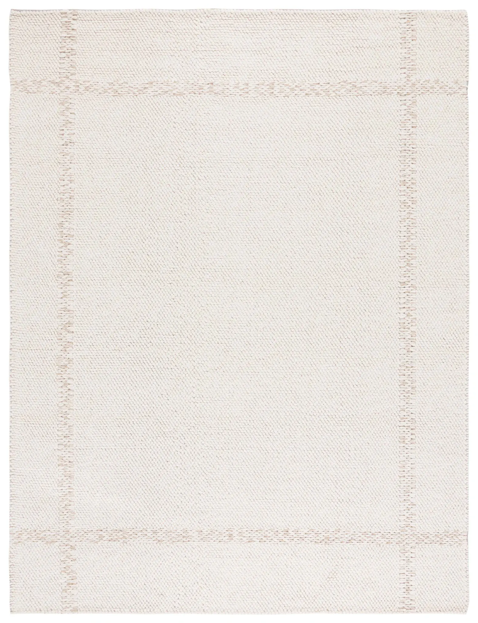 Natura Bordered Hand-Loomed Wool Rug