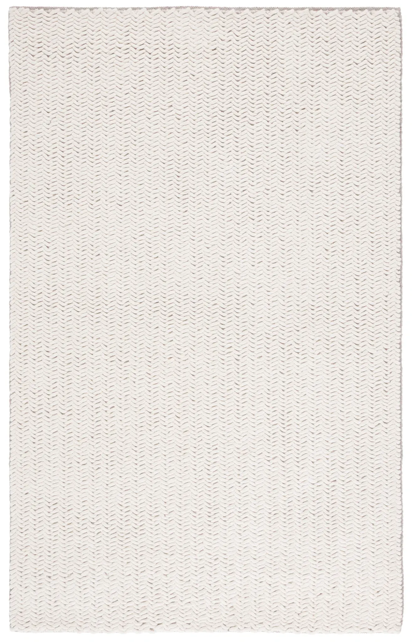 Natura Textured Chevron Hand-Loomed Wool Rug