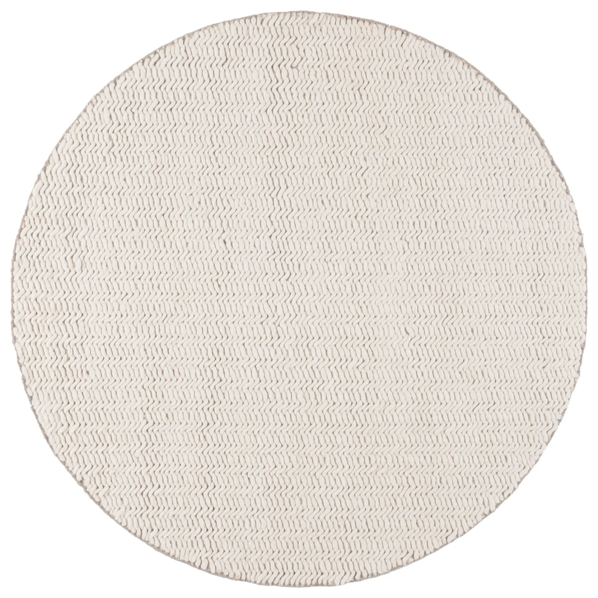 Natura Textured Chevron Hand-Loomed Wool Rug