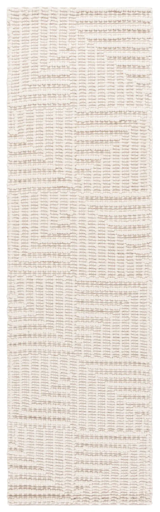 Natura Stepped Block Hand-Loomed Wool Rug