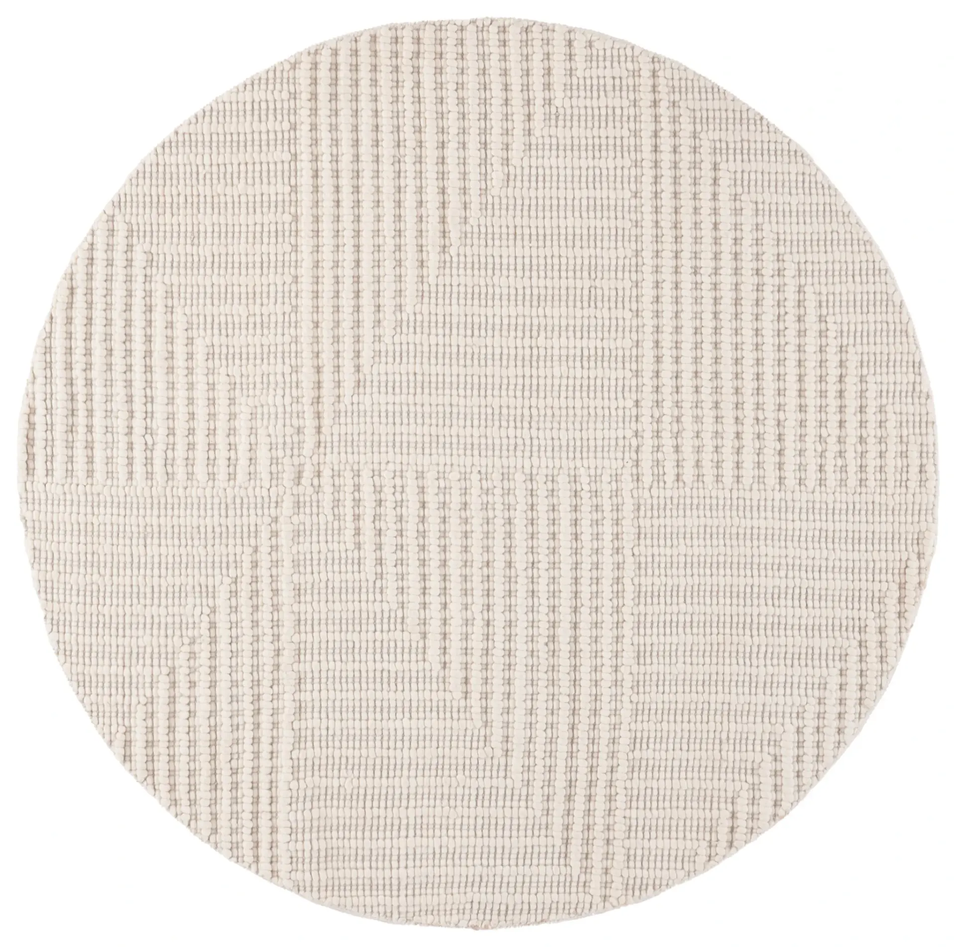 Natura Stepped Block Hand-Loomed Wool Rug