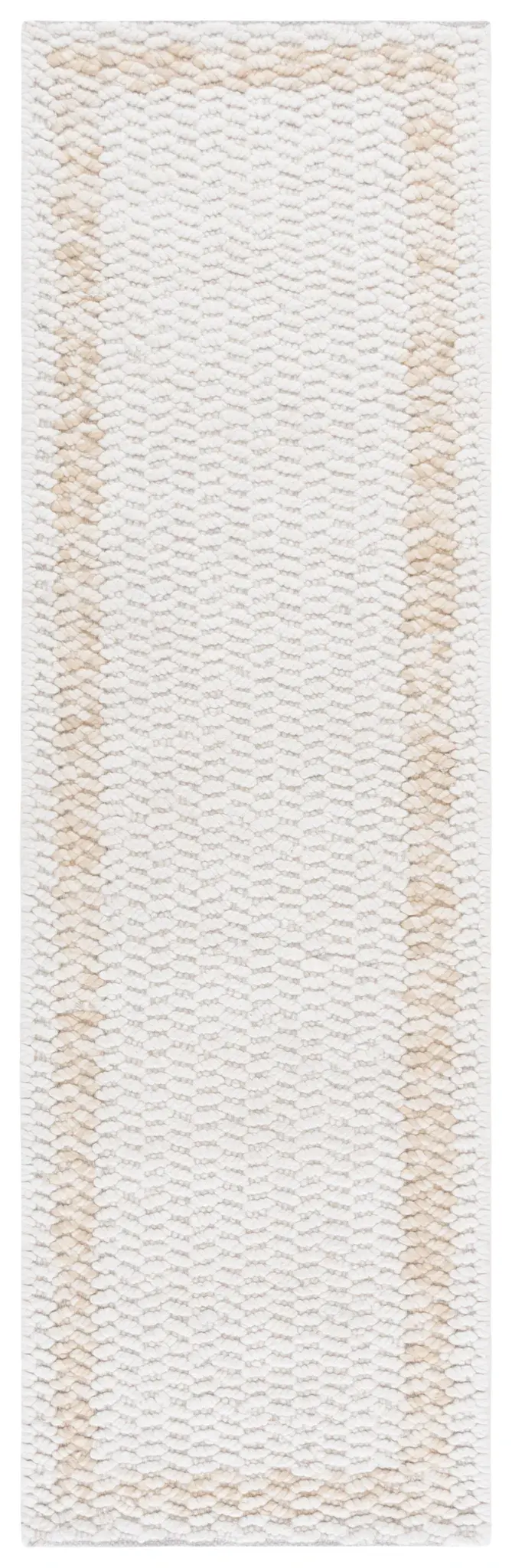 Natura Pebbled Border Hand-Loomed Wool Rug
