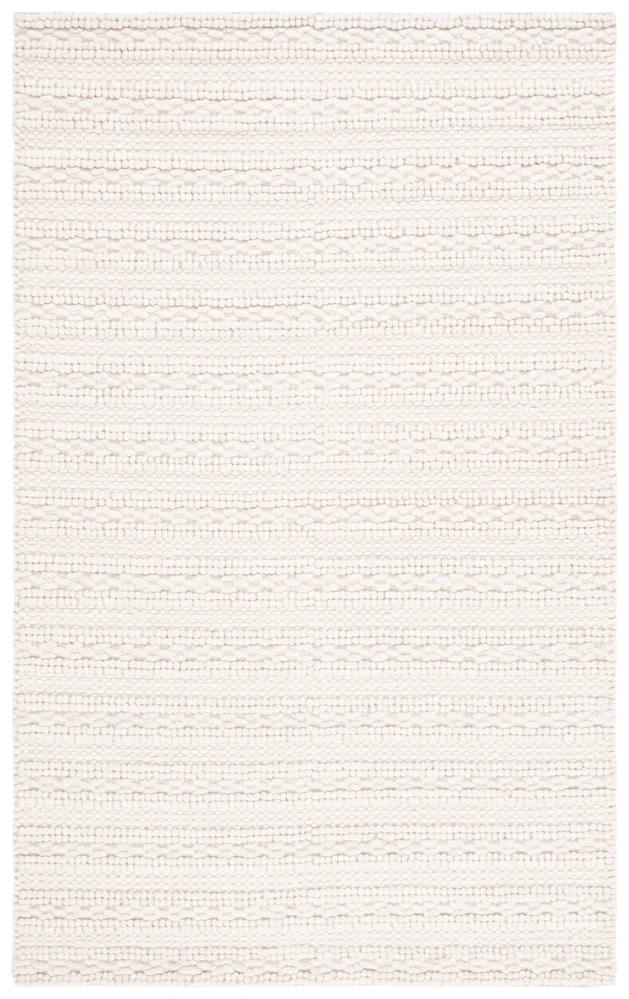 Natura Ribbed Stripe Hand-Loomed Wool Rug