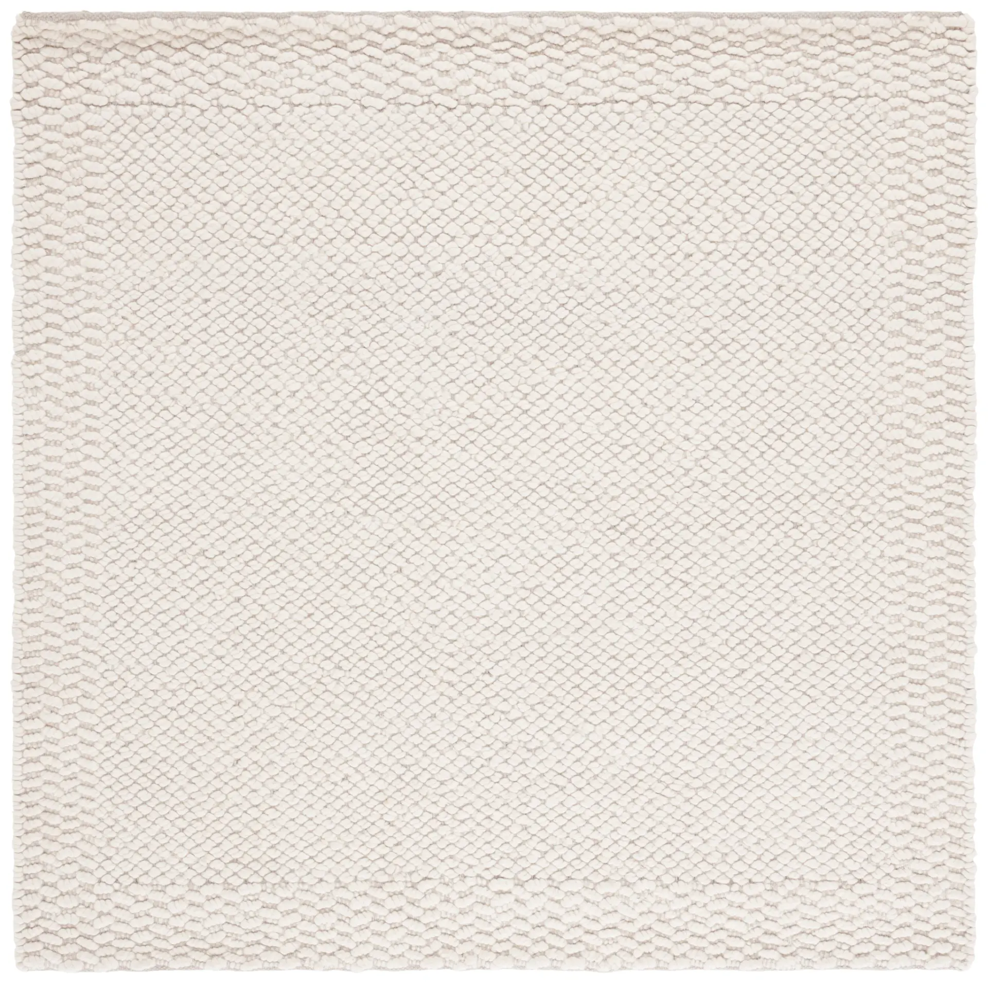Natura Pebble Border Hand-Loomed Wool Rug