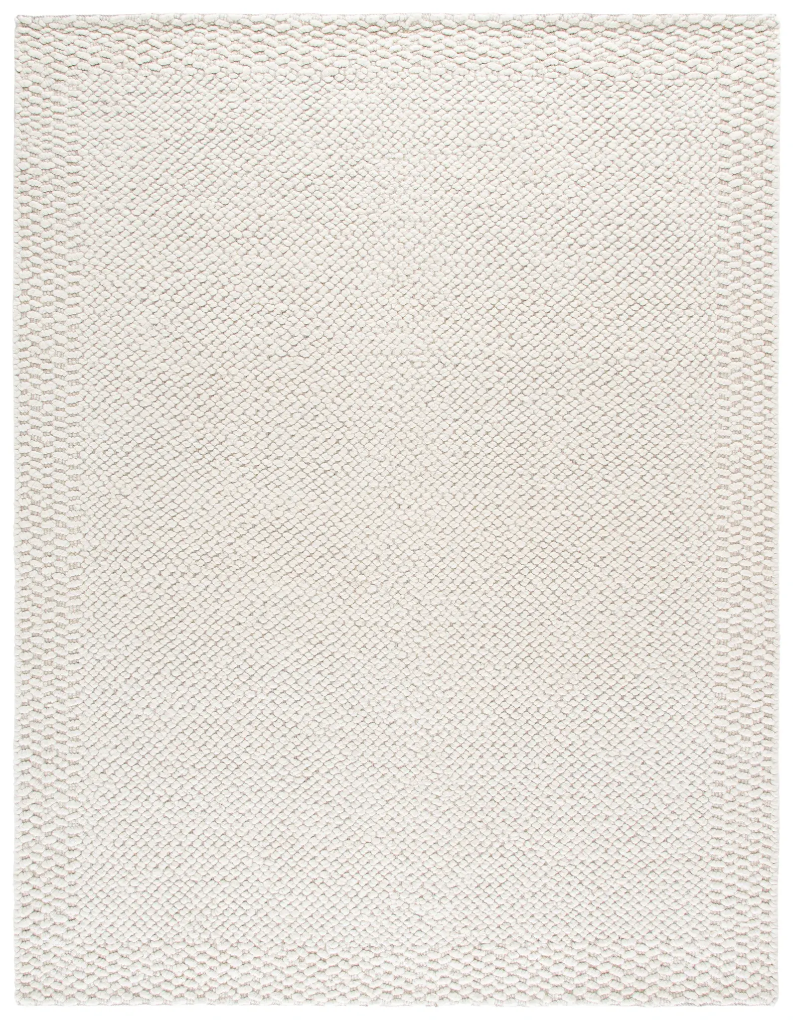 Natura Pebble Border Hand-Loomed Wool Rug