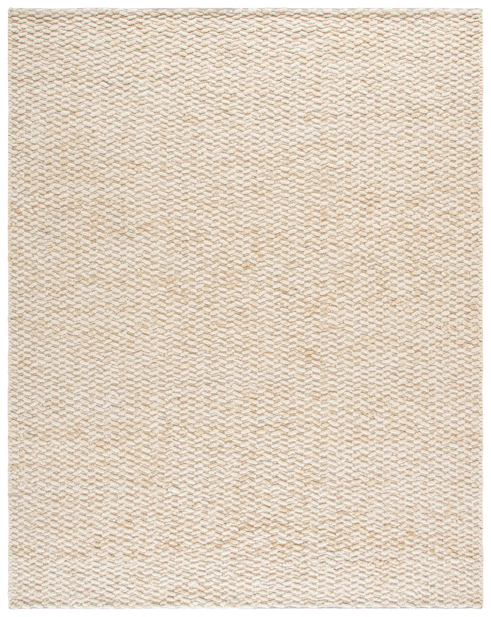 Natura Pebbled Loop Hand-Loomed Wool Rug