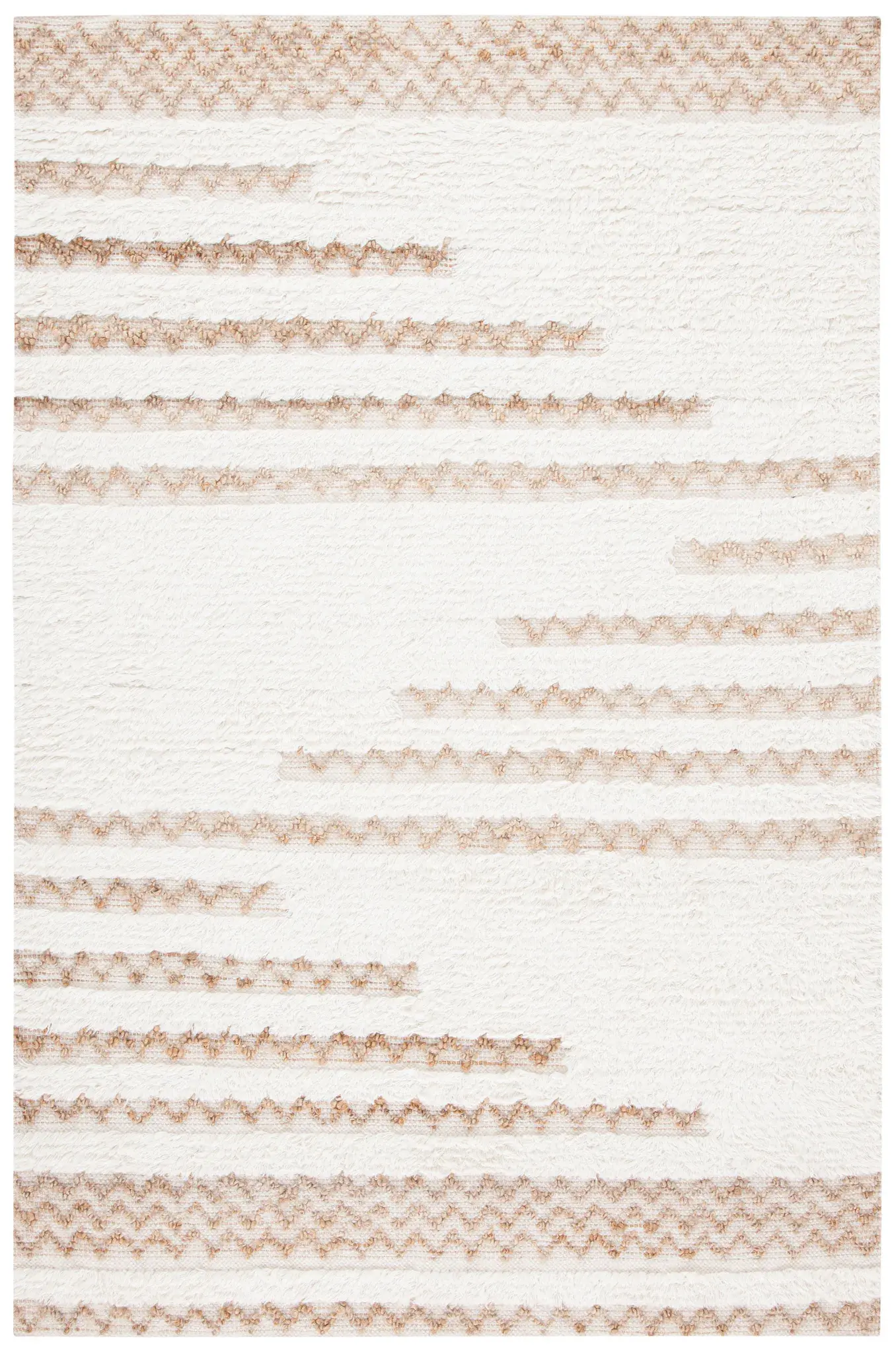 Natura Textured Stripe Hand-Loomed Rug