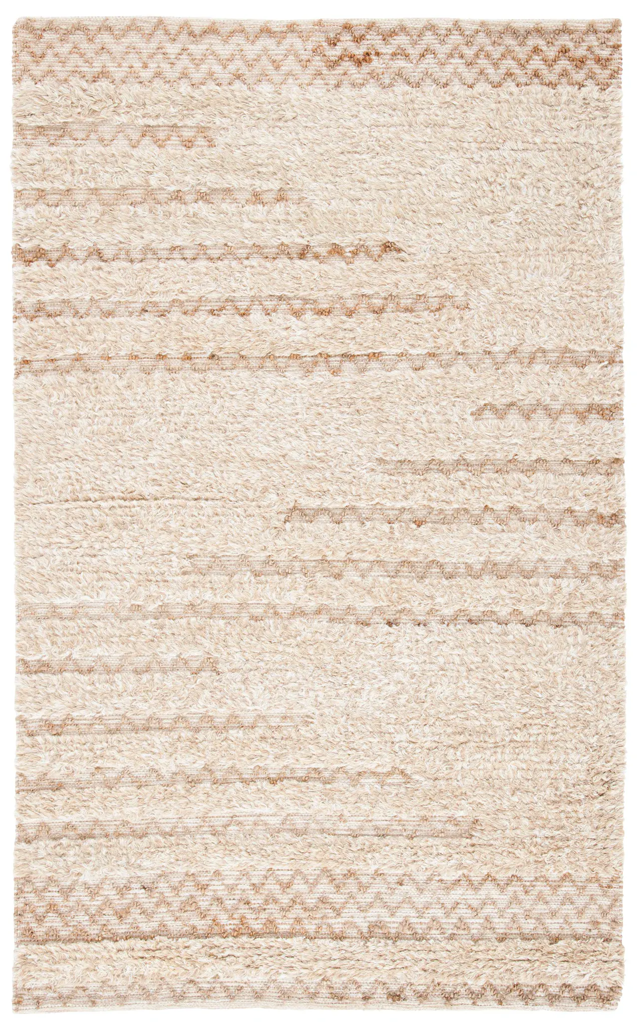 Natura Textured Stripe Hand-Loomed Rug