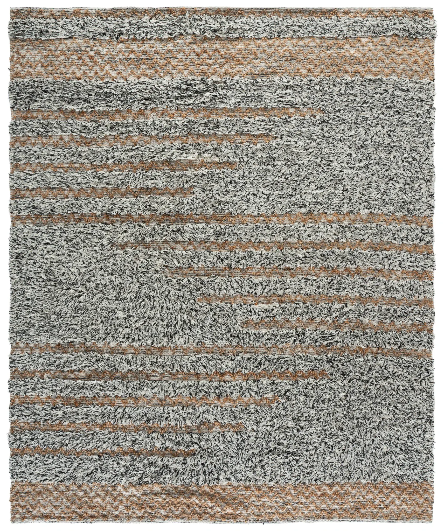 Natura Textured Stripe Hand-Loomed Rug