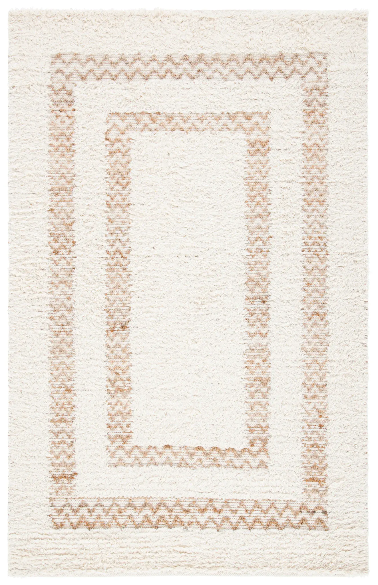 Natura Concentric Square Hand-Loomed Rug