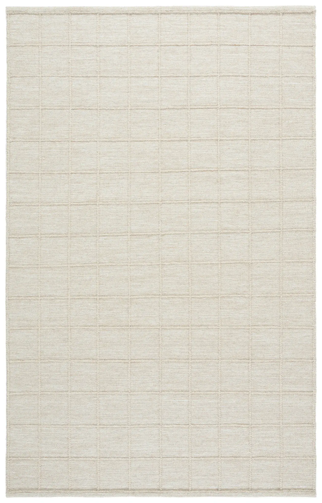 Natural Fiber Natura Grid Hand-Woven Wool Rug