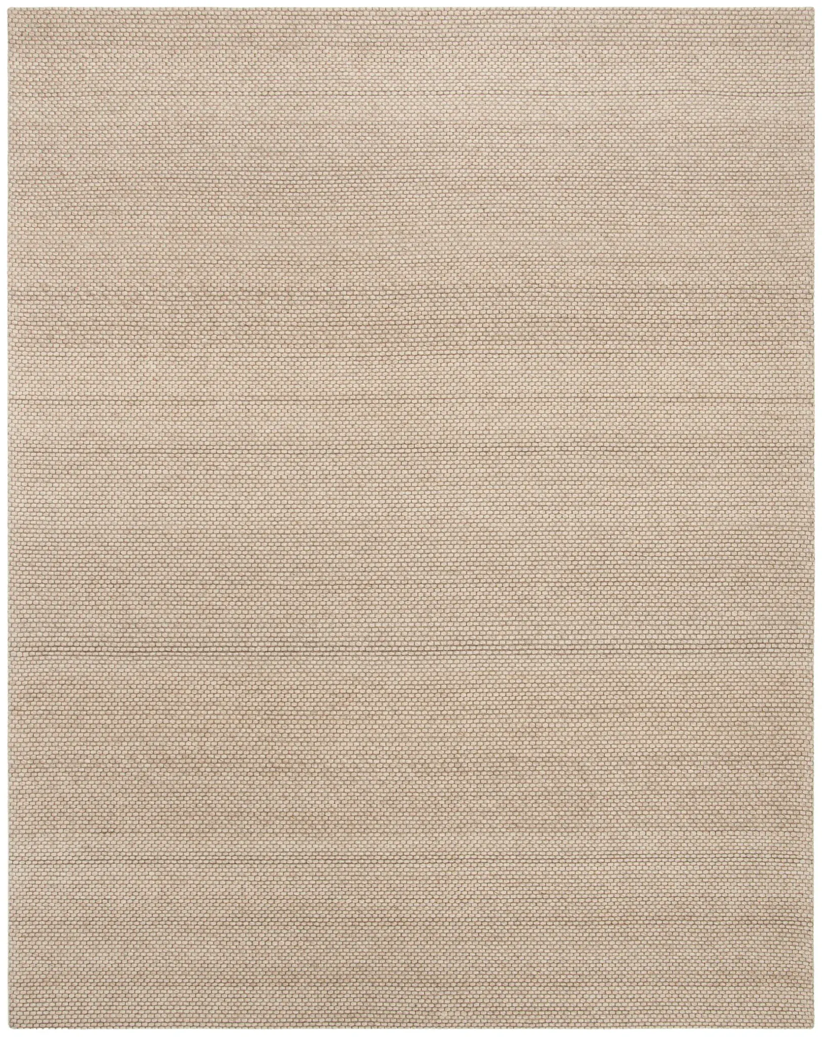 Natura Ribbed Solid Hand-Woven Wool Blend Rug