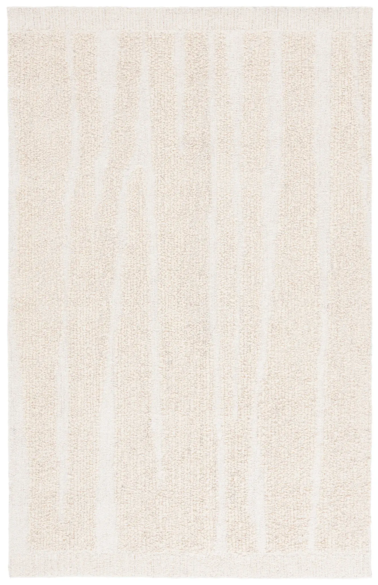 Natural Fiber Natura Ribbed Stripe Hand-Tufted Wool Rug