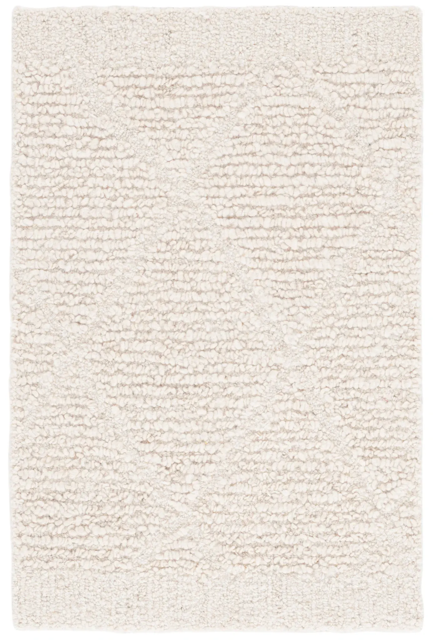 Natural Fiber Natura Diamond Lattice Hand-Tufted Wool Rug