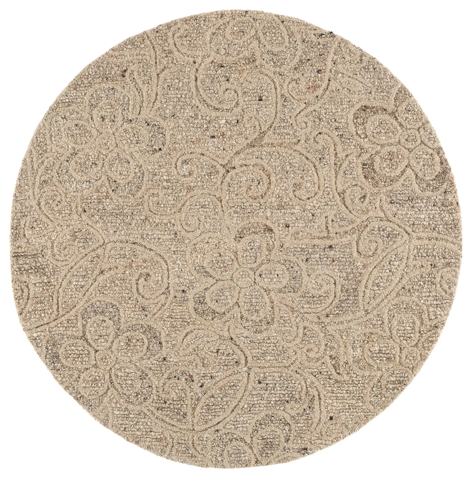 Natura Transitional Floral Hand-Tufted Wool Rug