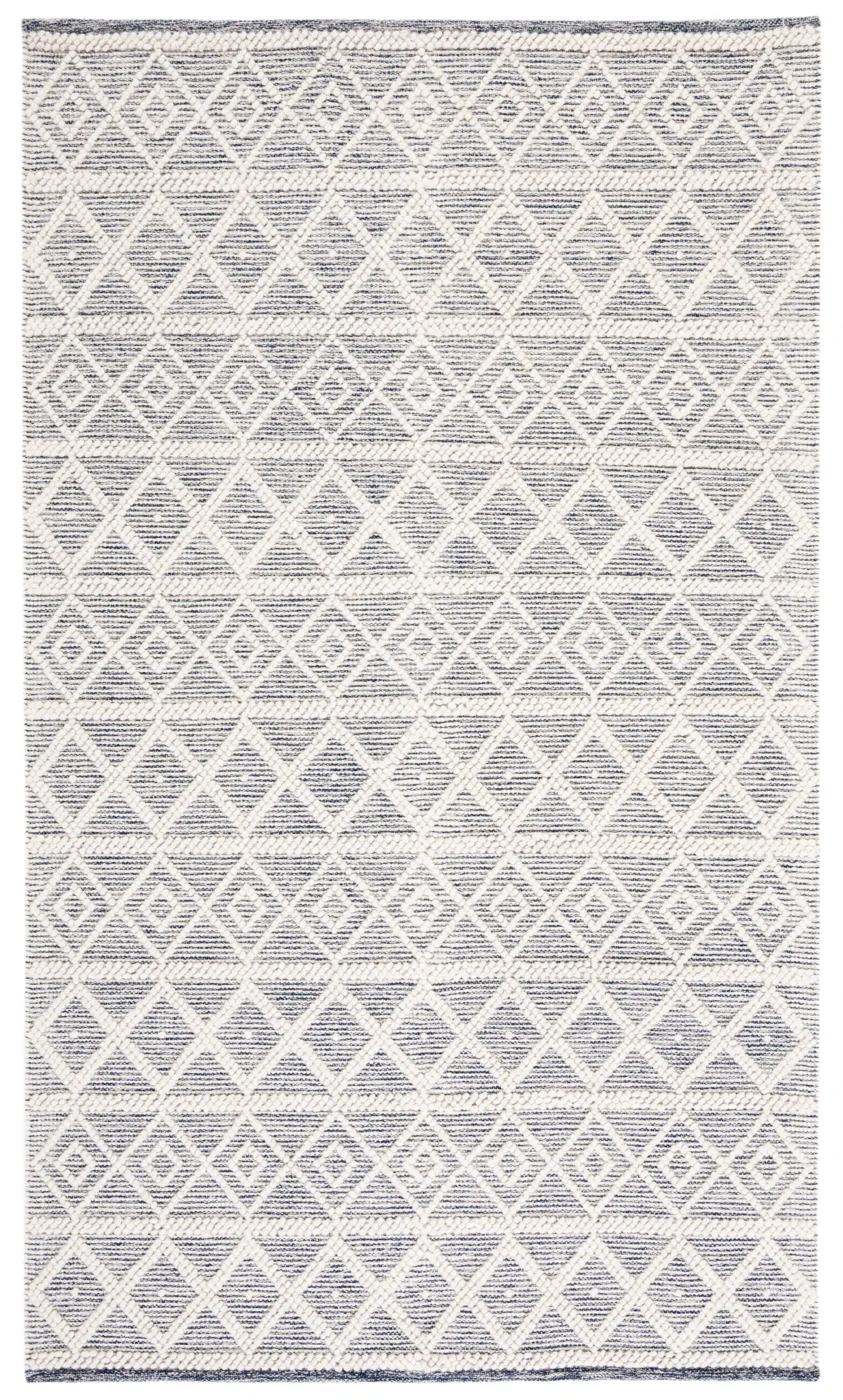 Natura Diamond Trellis Hand-Woven Wool Rug