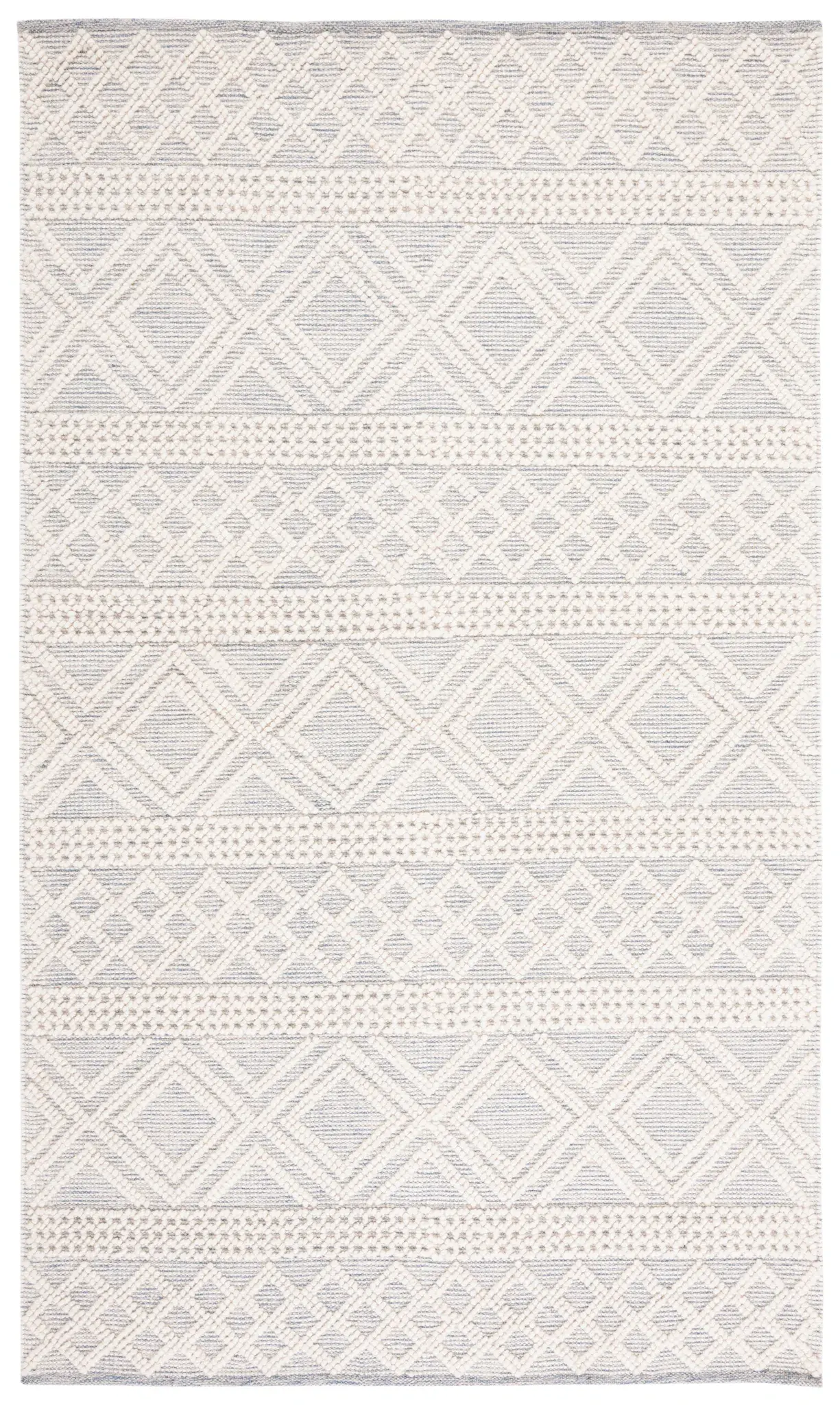 Natura Banded Tribal Hand-Woven Wool Rug