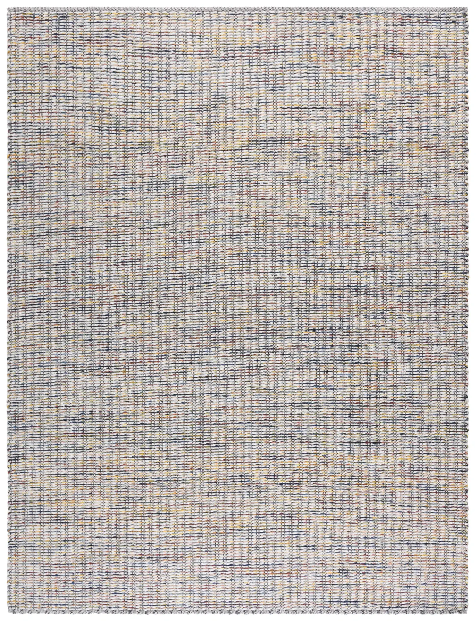 Natural Fiber Natura Ribbed Stripe Hand-Woven Wool Rug