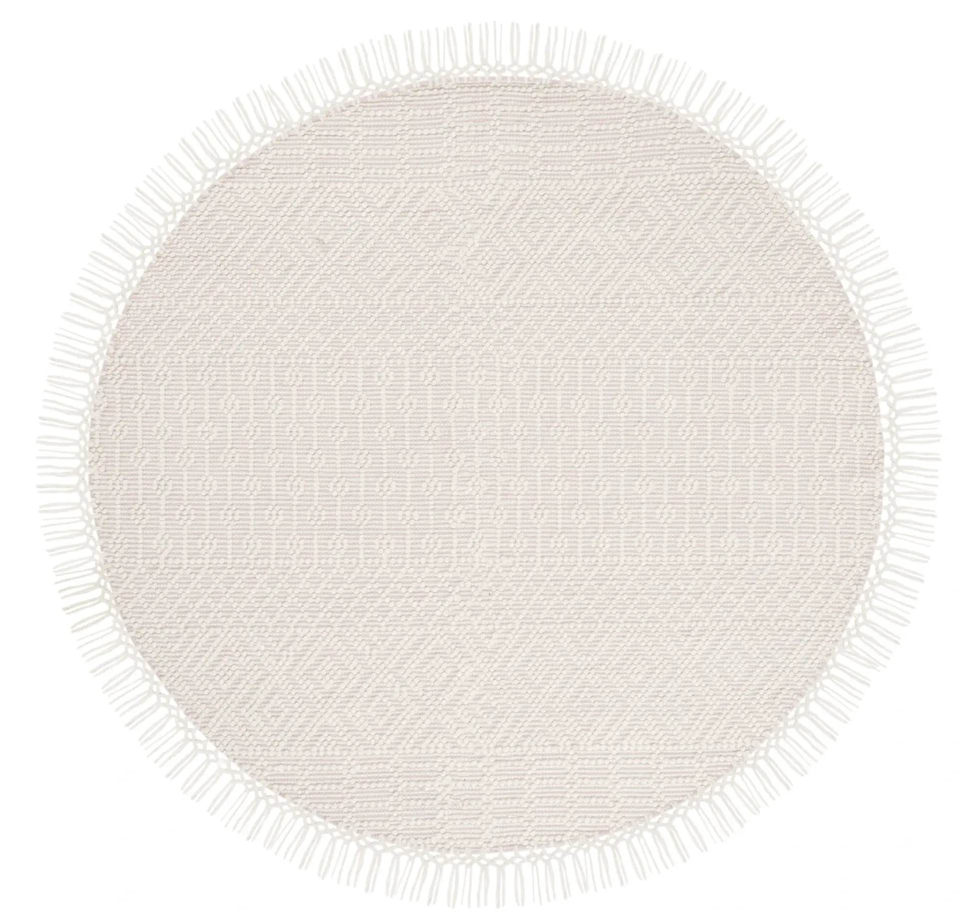Natura Diamond Banded Hand-Loomed Wool Rug