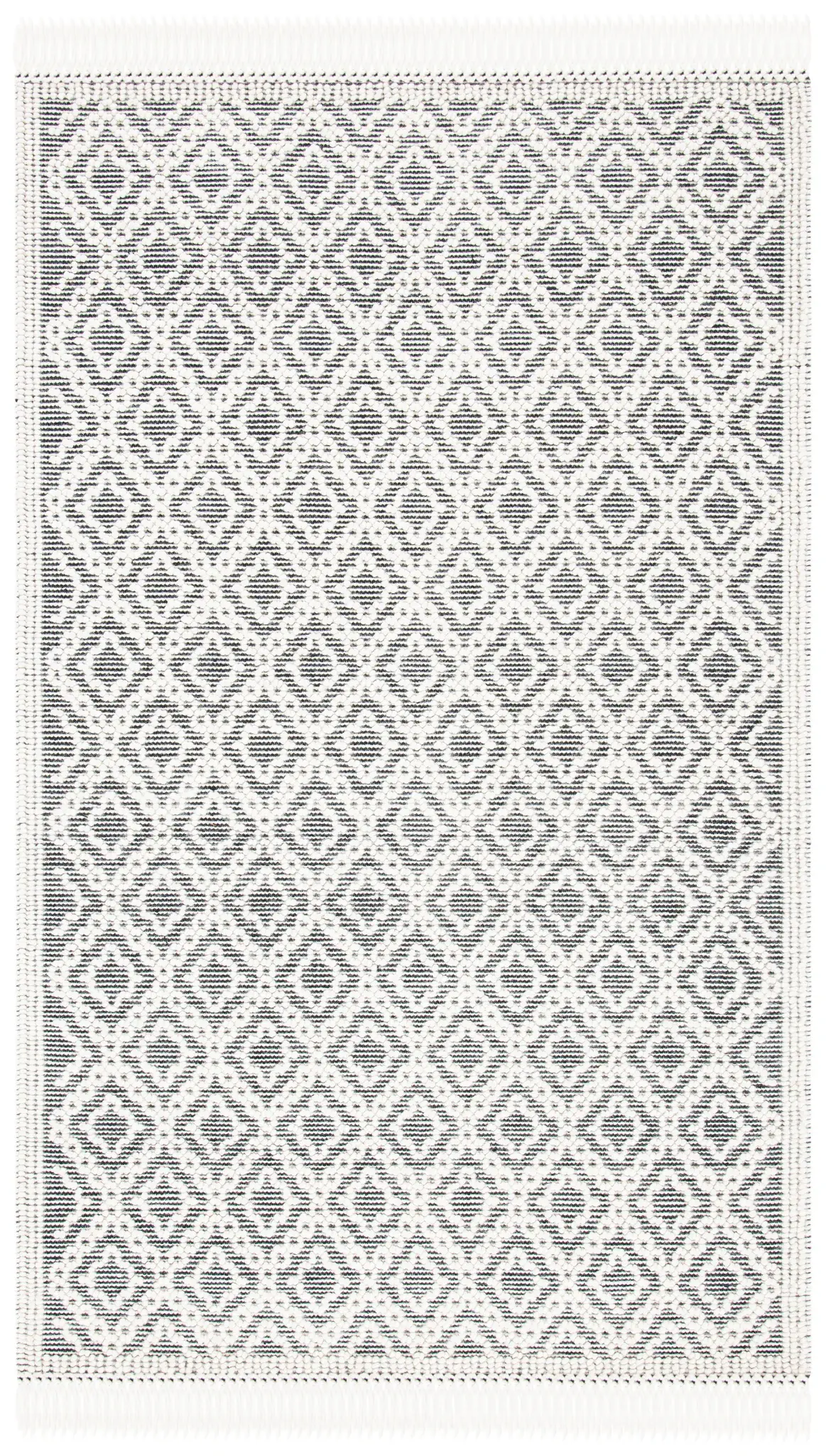 Natura Geometric Trellis Hand-Woven Wool Rug