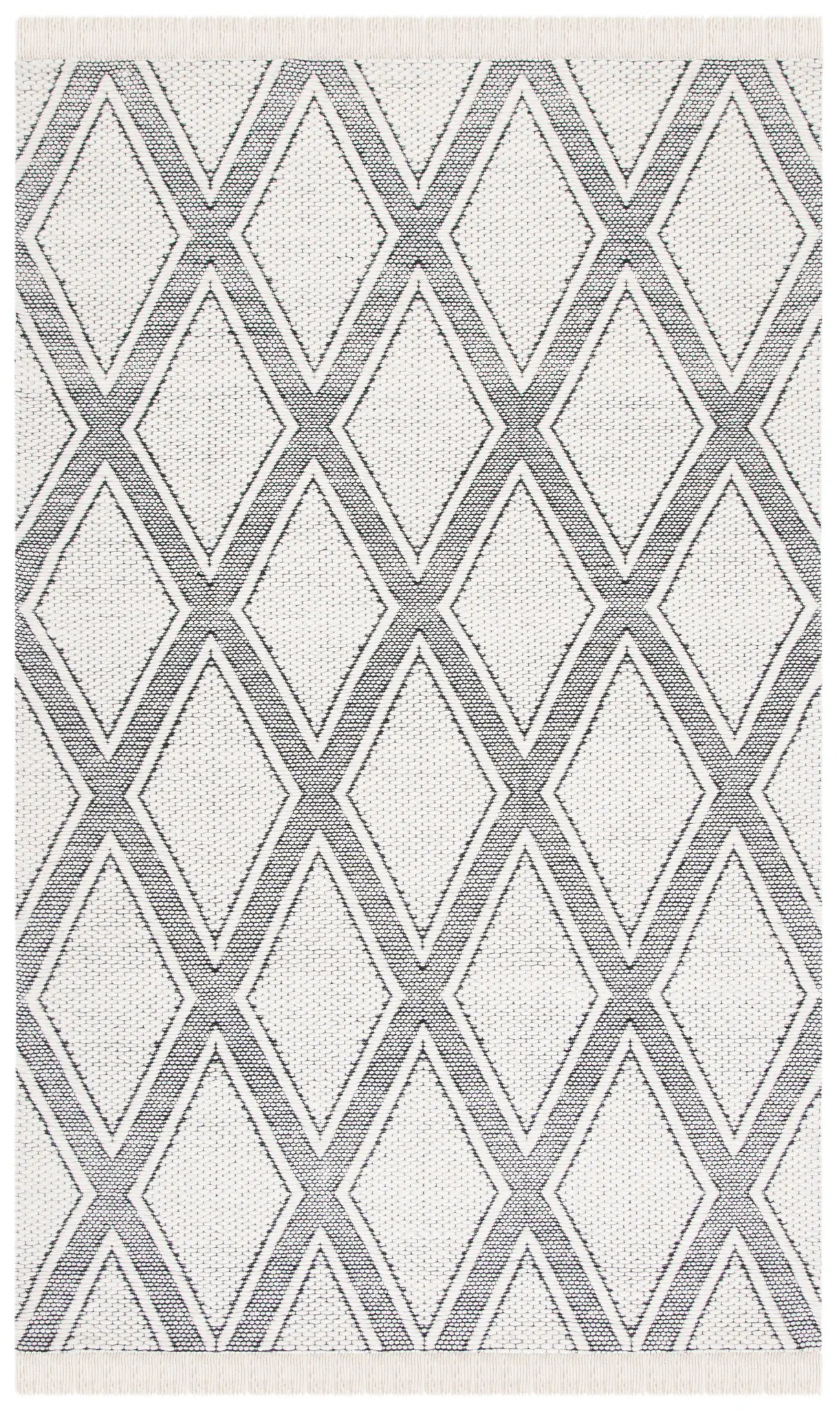 Natura Chevron Diamond Hand-Woven Wool Rug