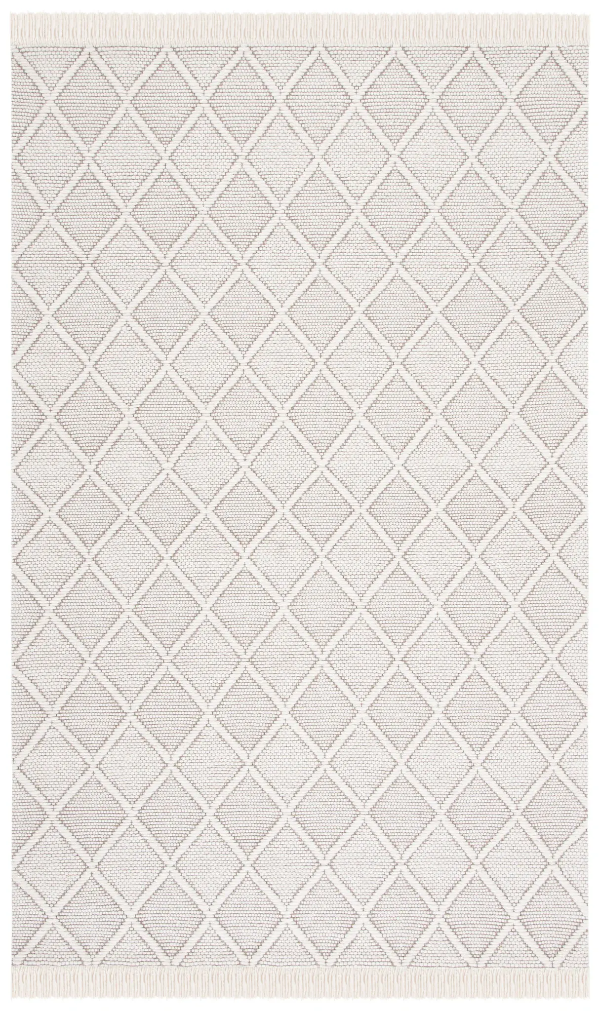 Natura Simple Diamond Hand-Woven Wool Rug