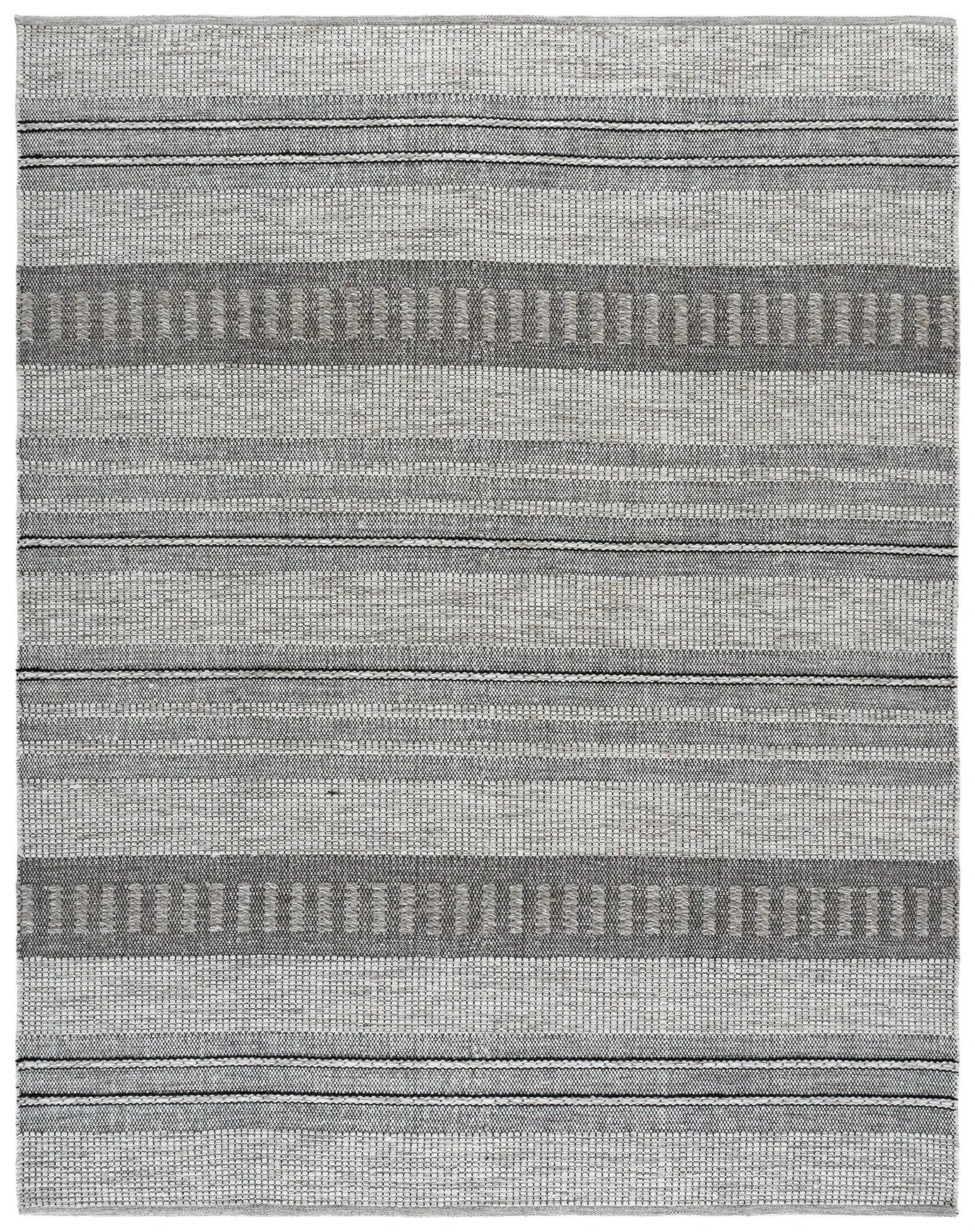 Natura Banded Tribal Flatweave Wool Rug