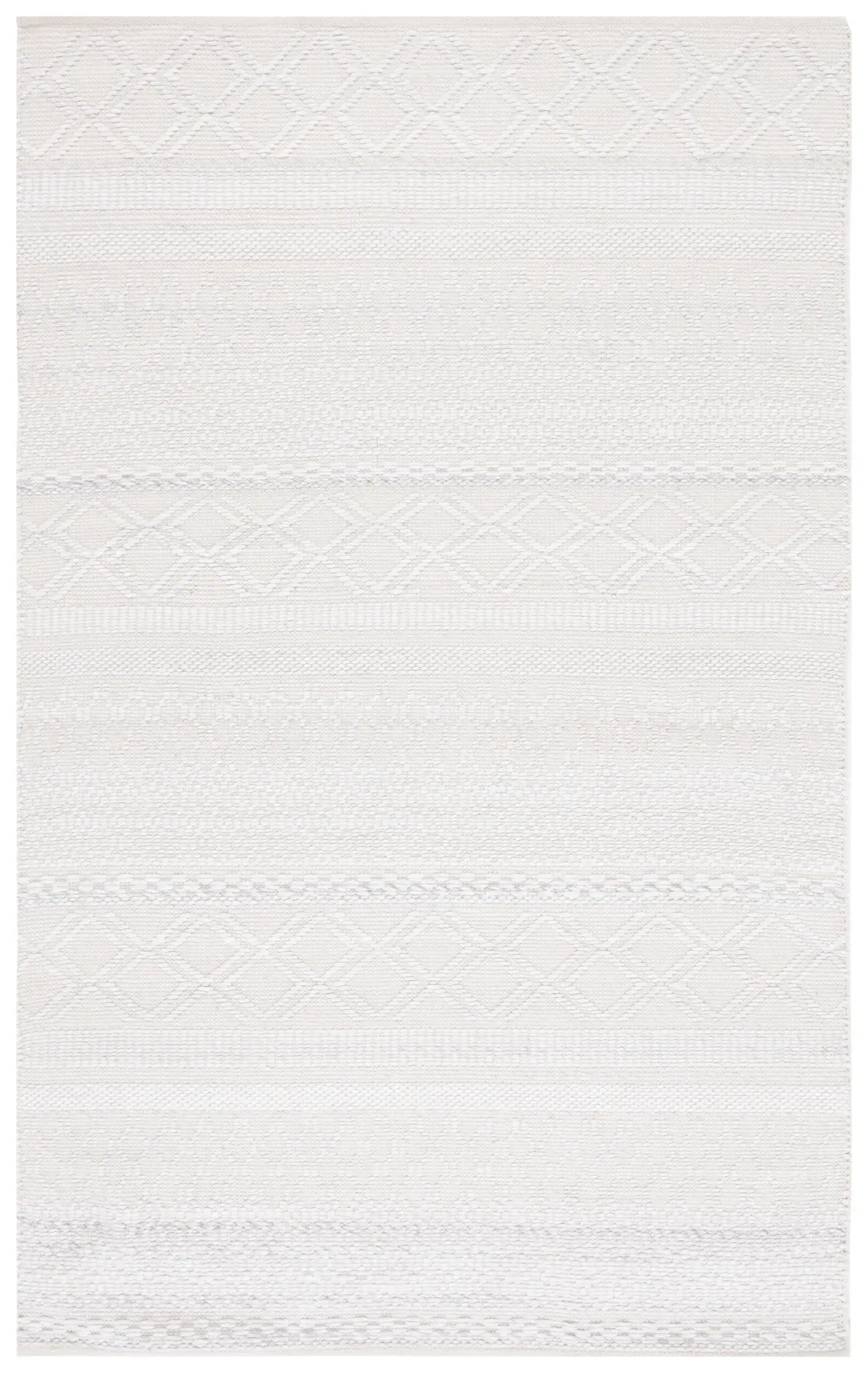 Natura Subtle Banded Diamond Hand-Woven Rug