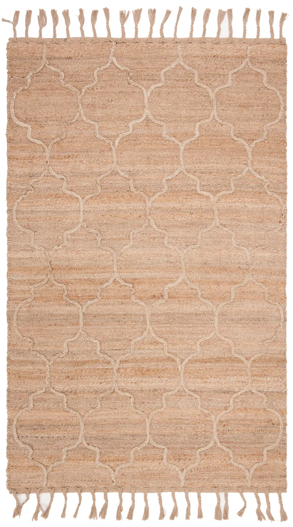 Natural Fiber Trellis Hand-Woven Jute Rug