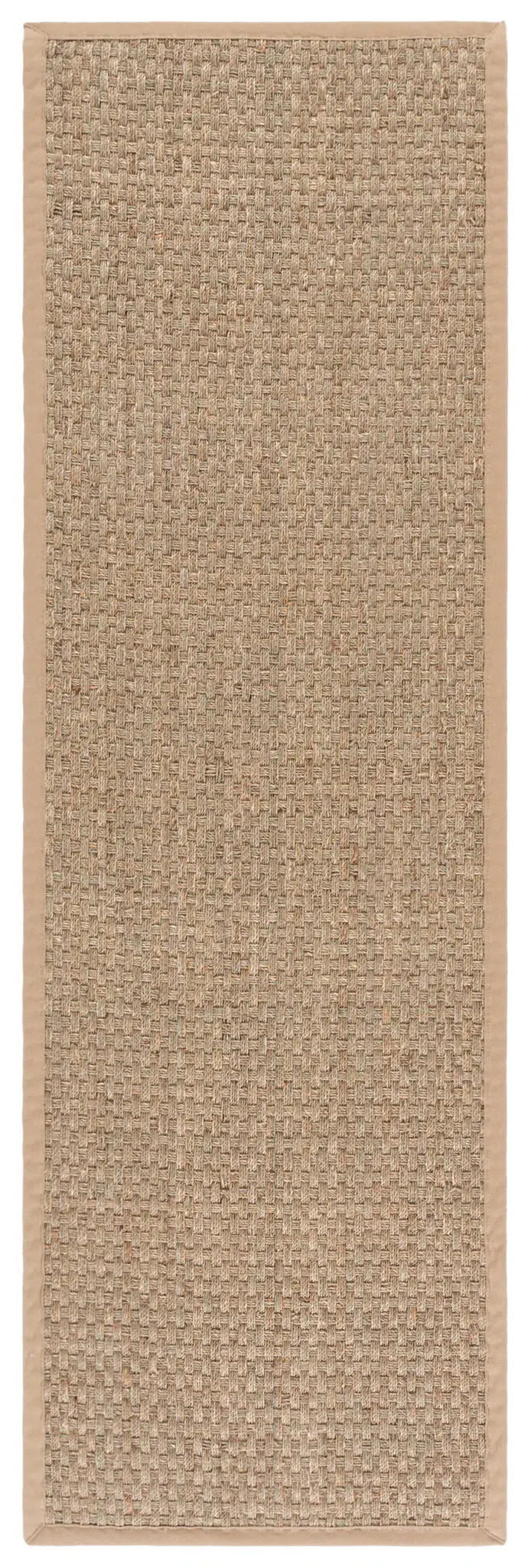 Natural Fiber Bordered Basketweave Seagrass Rug