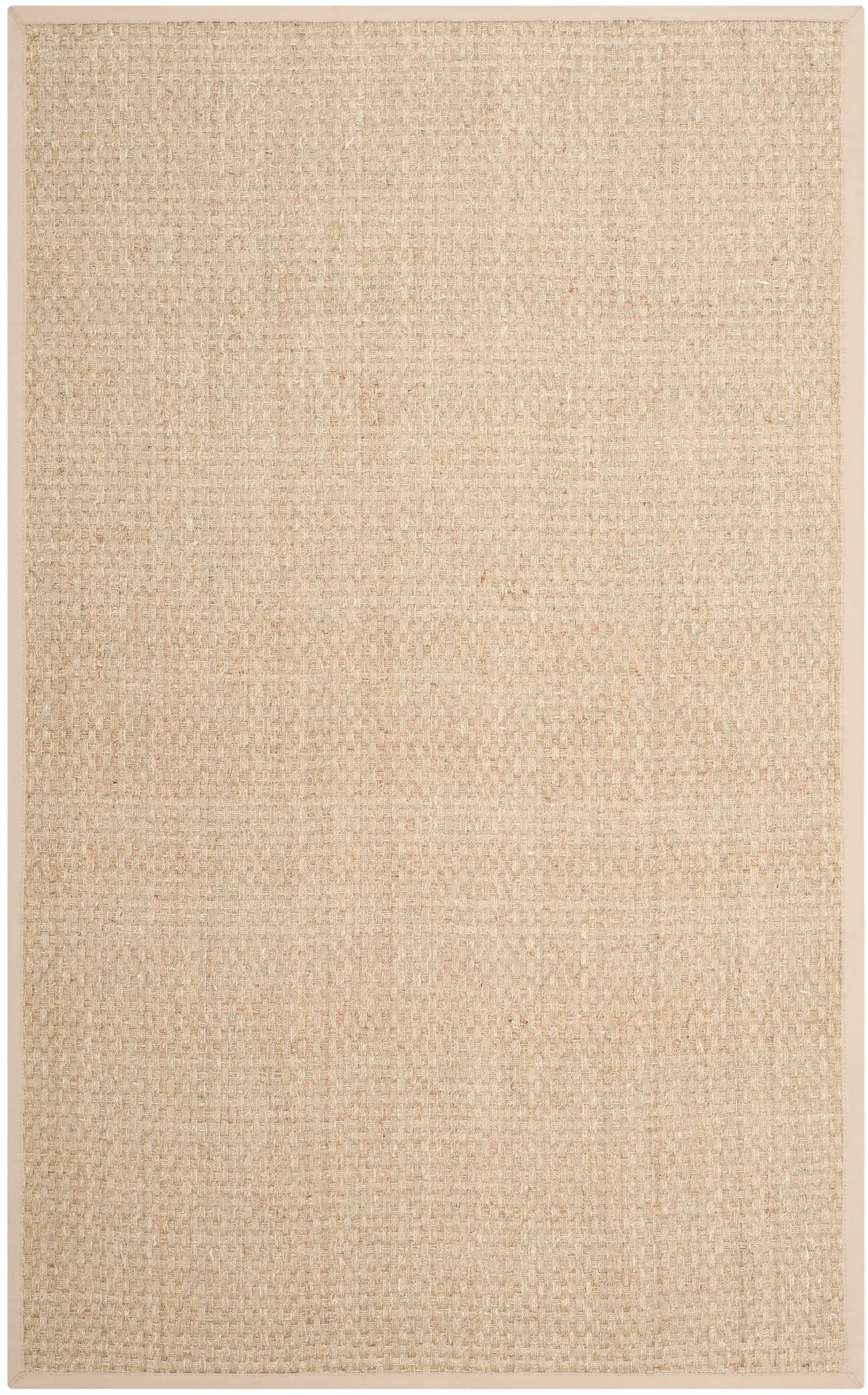 Natural Fiber Bordered Basketweave Seagrass Rug