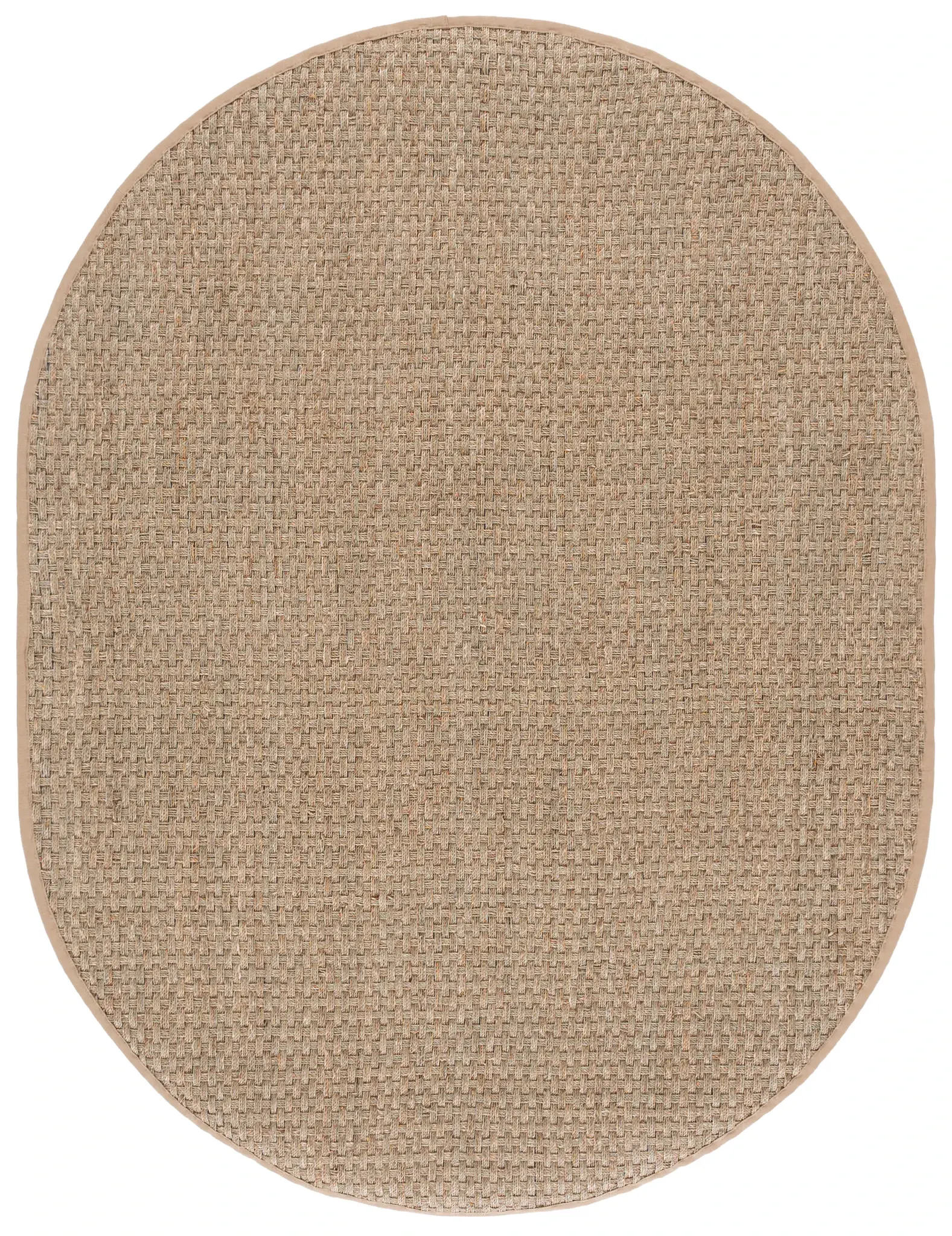 Natural Fiber Bordered Basketweave Seagrass Rug