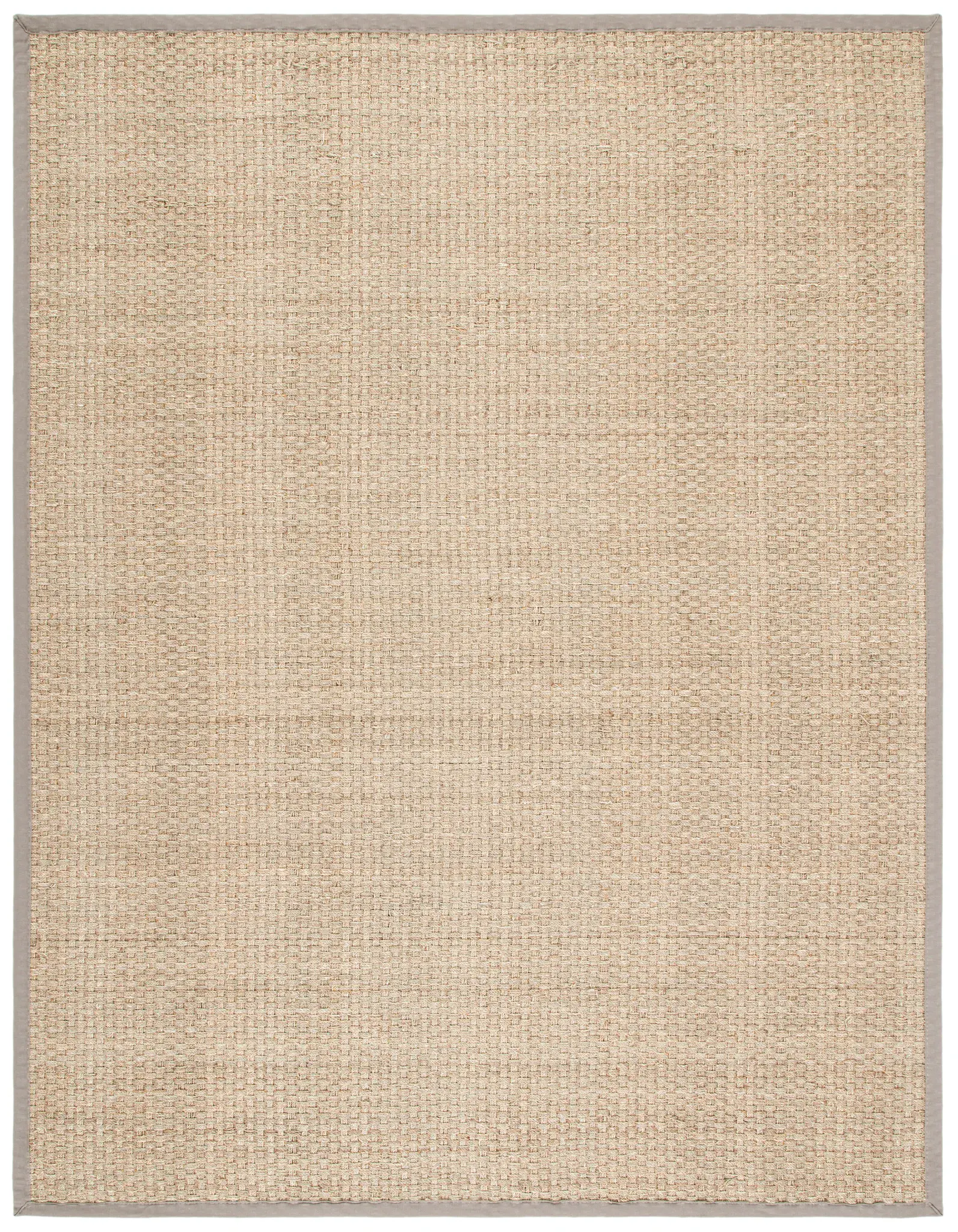 Natural Fiber Bordered Basketweave Seagrass Rug