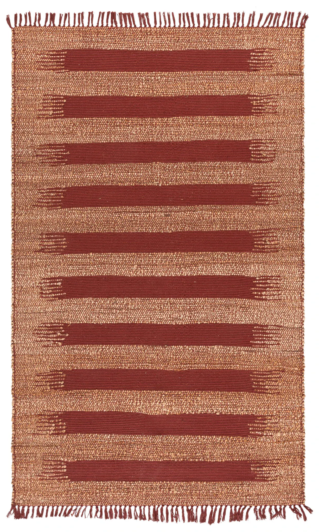 Natural Fiber Malibu Striped Hand-Woven Rug