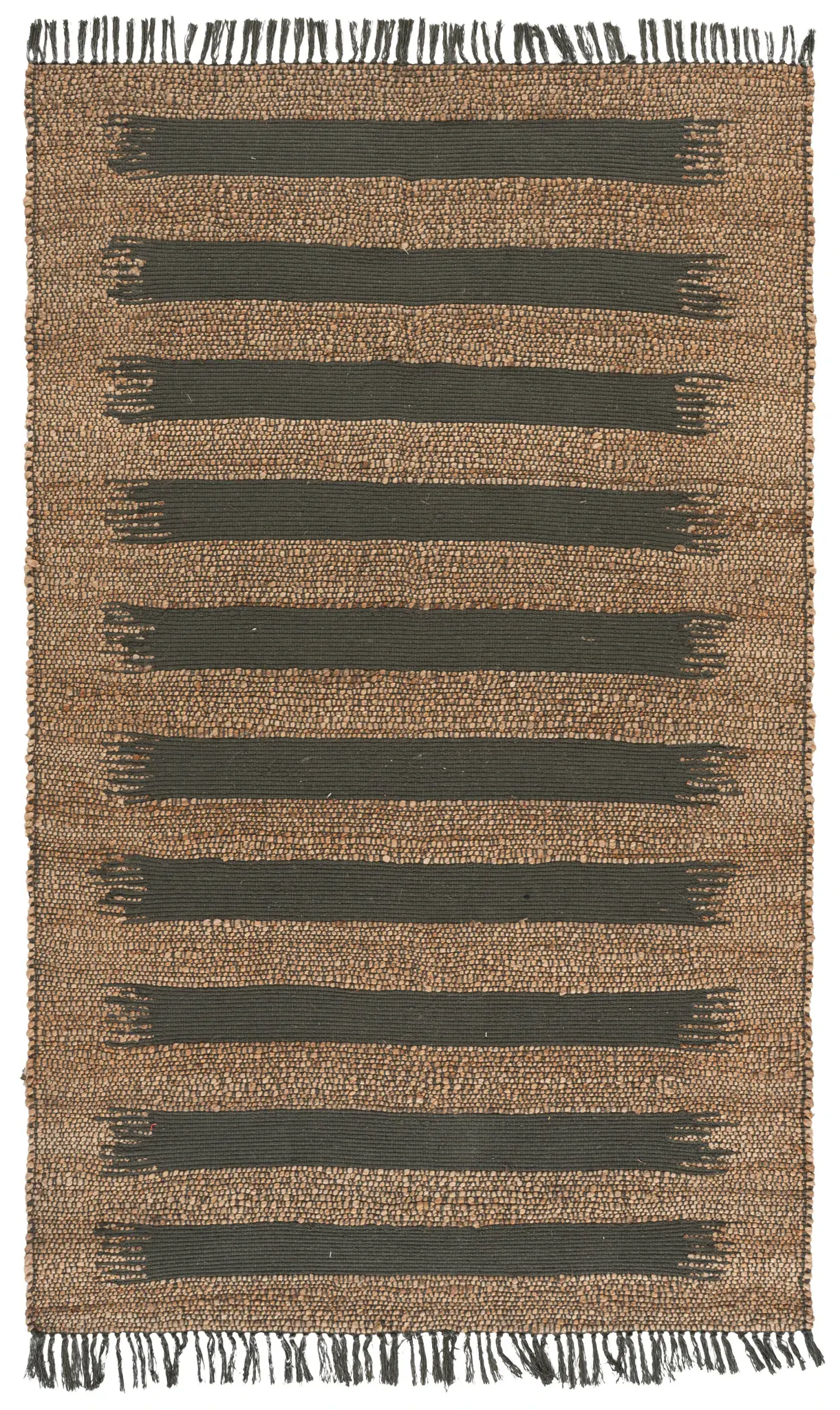 Natural Fiber Malibu Striped Hand-Woven Rug