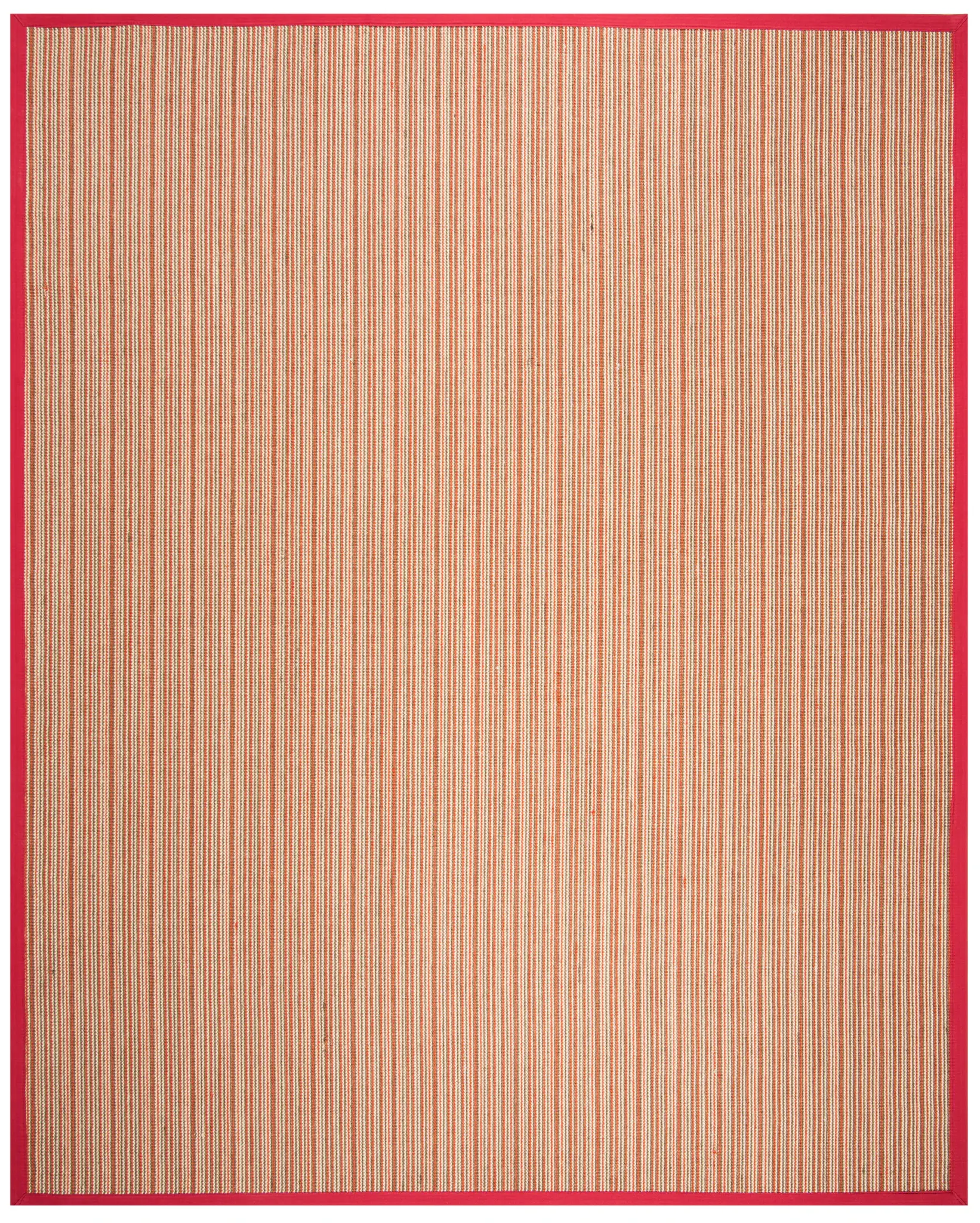Natural Fiber Linear Bordered Sisal Rug