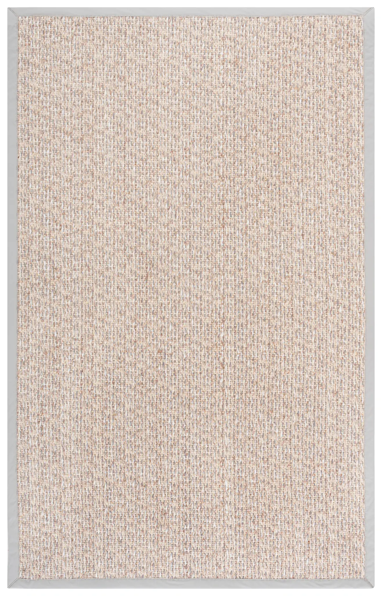 Natural Fiber Bordered Heathered Weave Sisal Rug