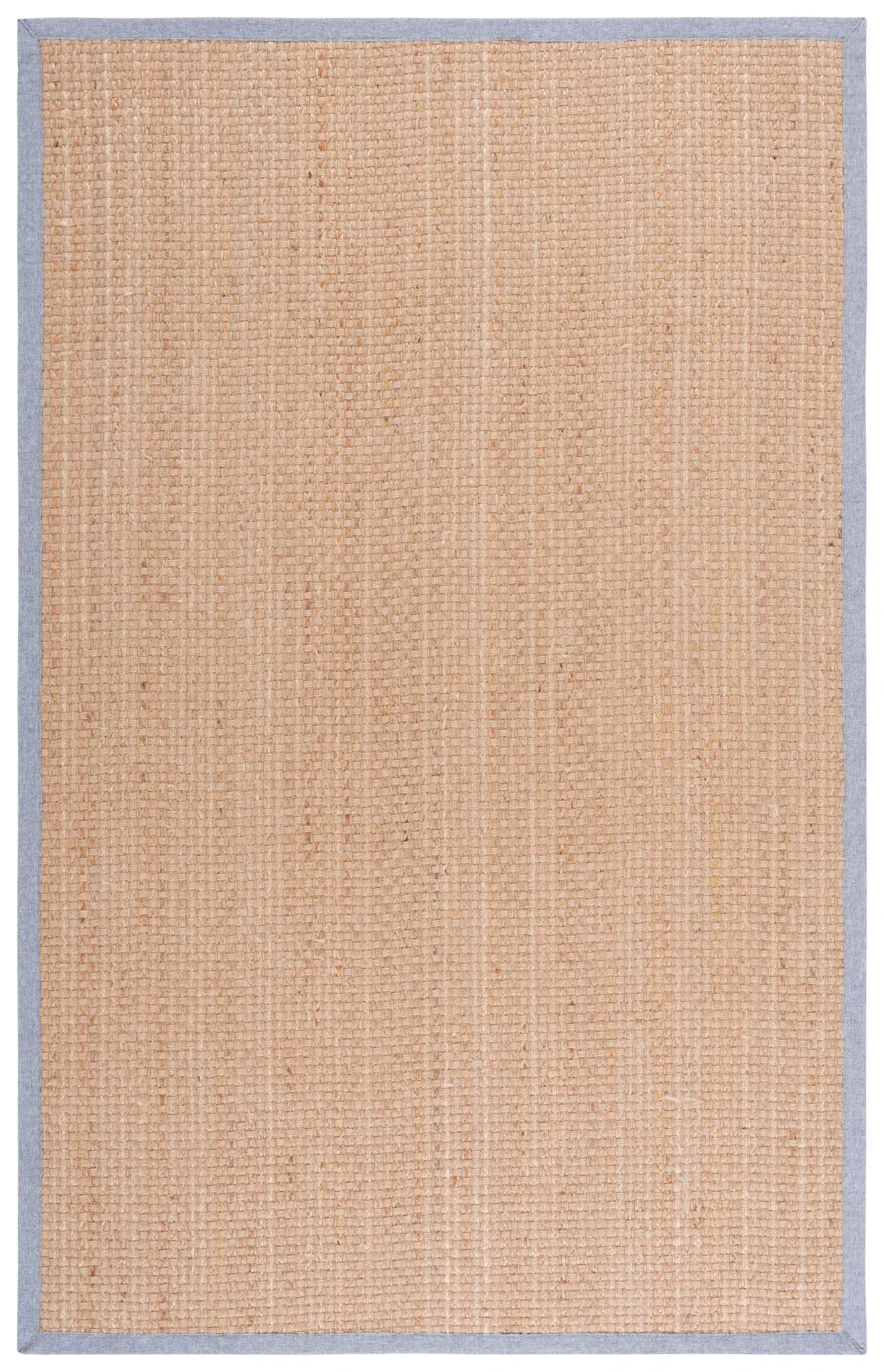 Natural Fiber Basketweave Bordered Jute Rug