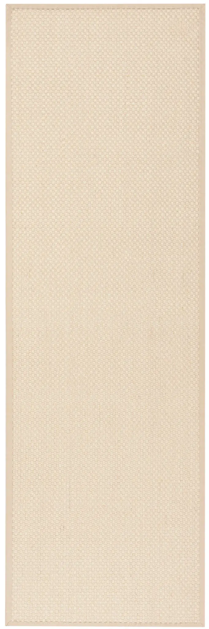 Natural Fiber Bordered Basketweave Sisal Rug