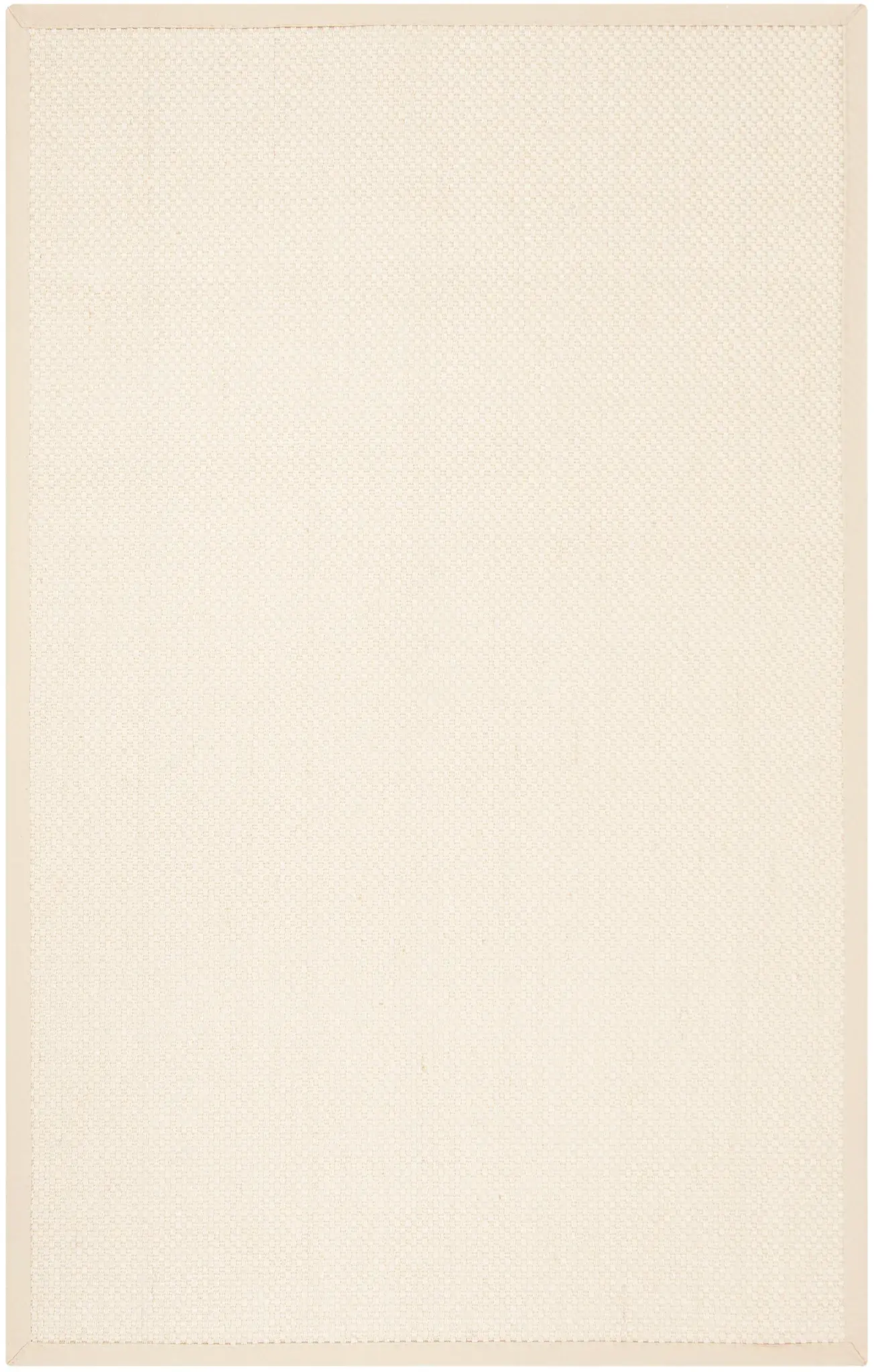 Natural Fiber Bordered Basketweave Sisal Rug