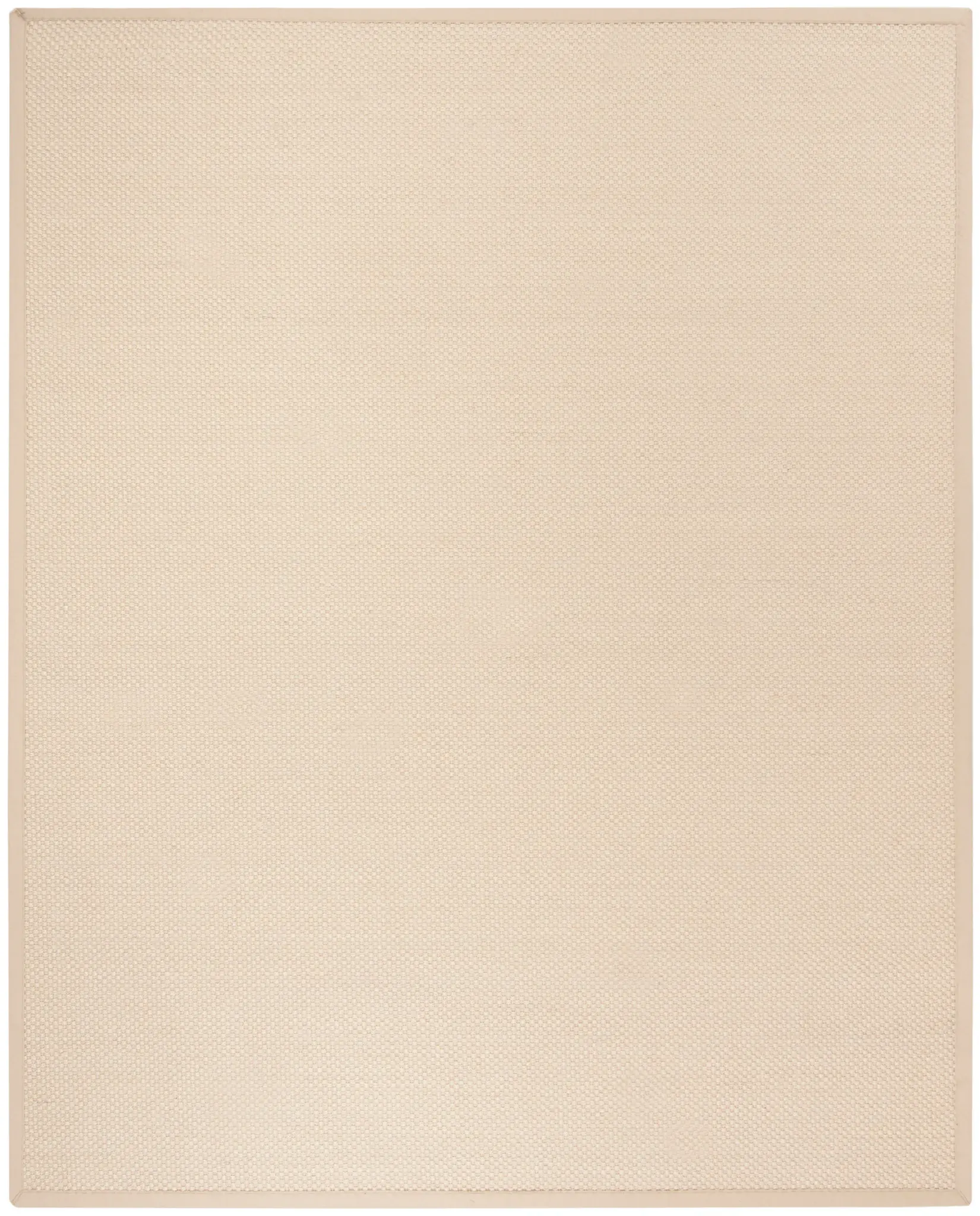 Natural Fiber Bordered Basketweave Sisal Rug