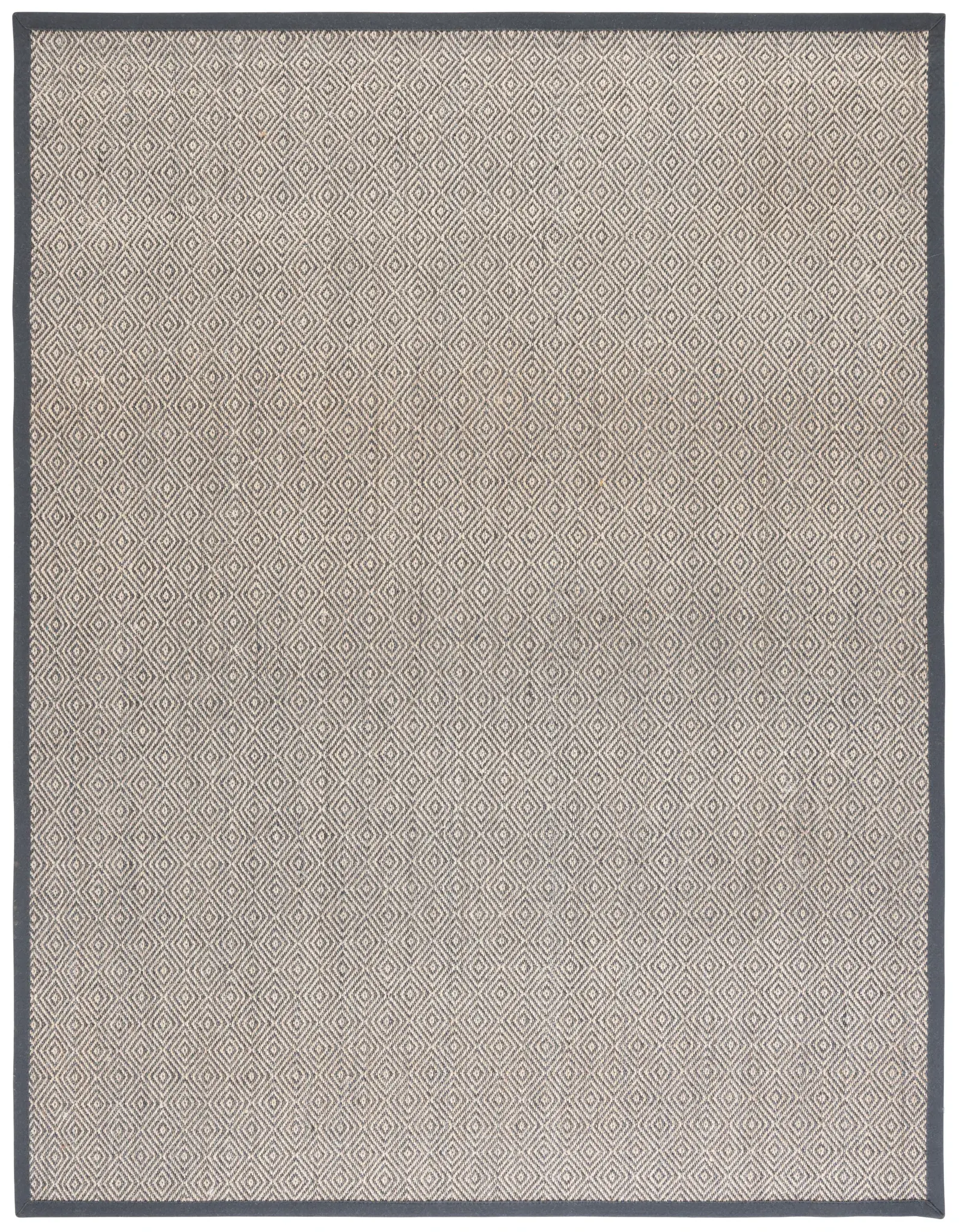 Natural Fiber Diamond Bordered Sisal Rug
