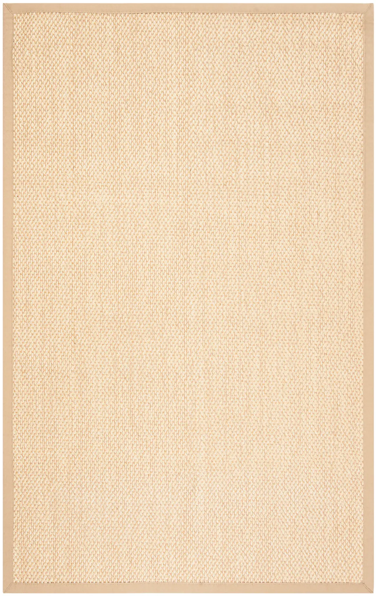 Natural Fiber Textured Bordered Sisal Rug