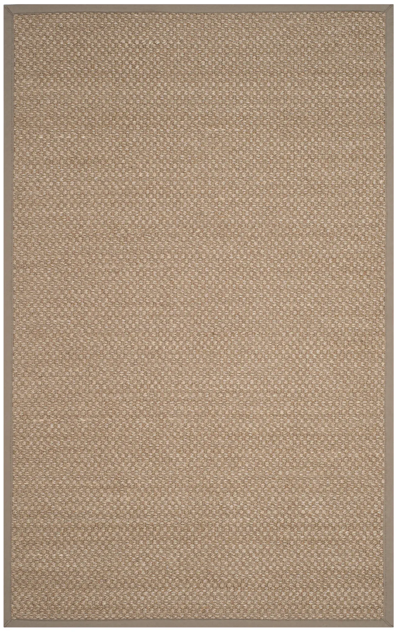 Natural Fiber Basketweave Bordered Sisal Rug