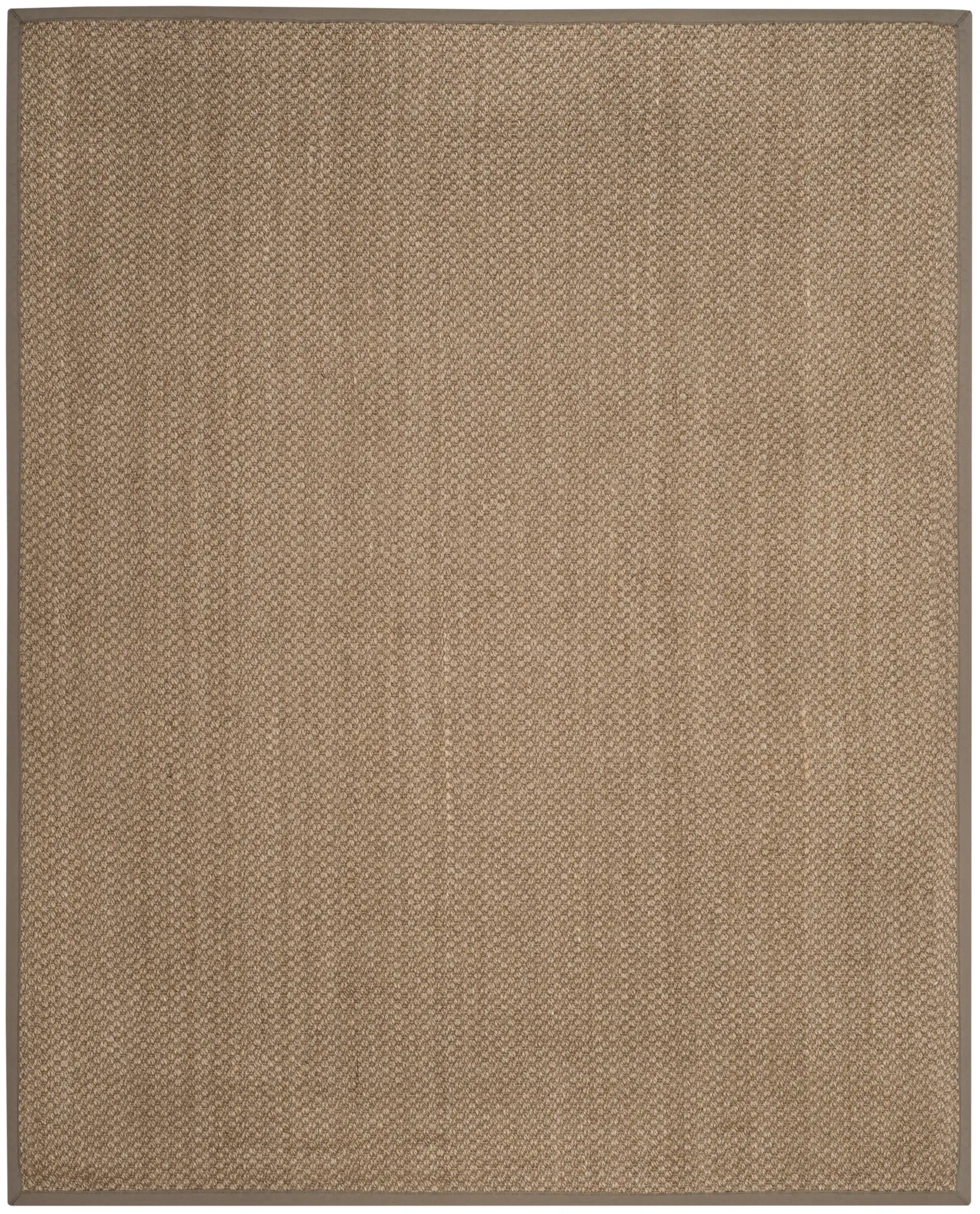 Natural Fiber Basketweave Bordered Sisal Rug