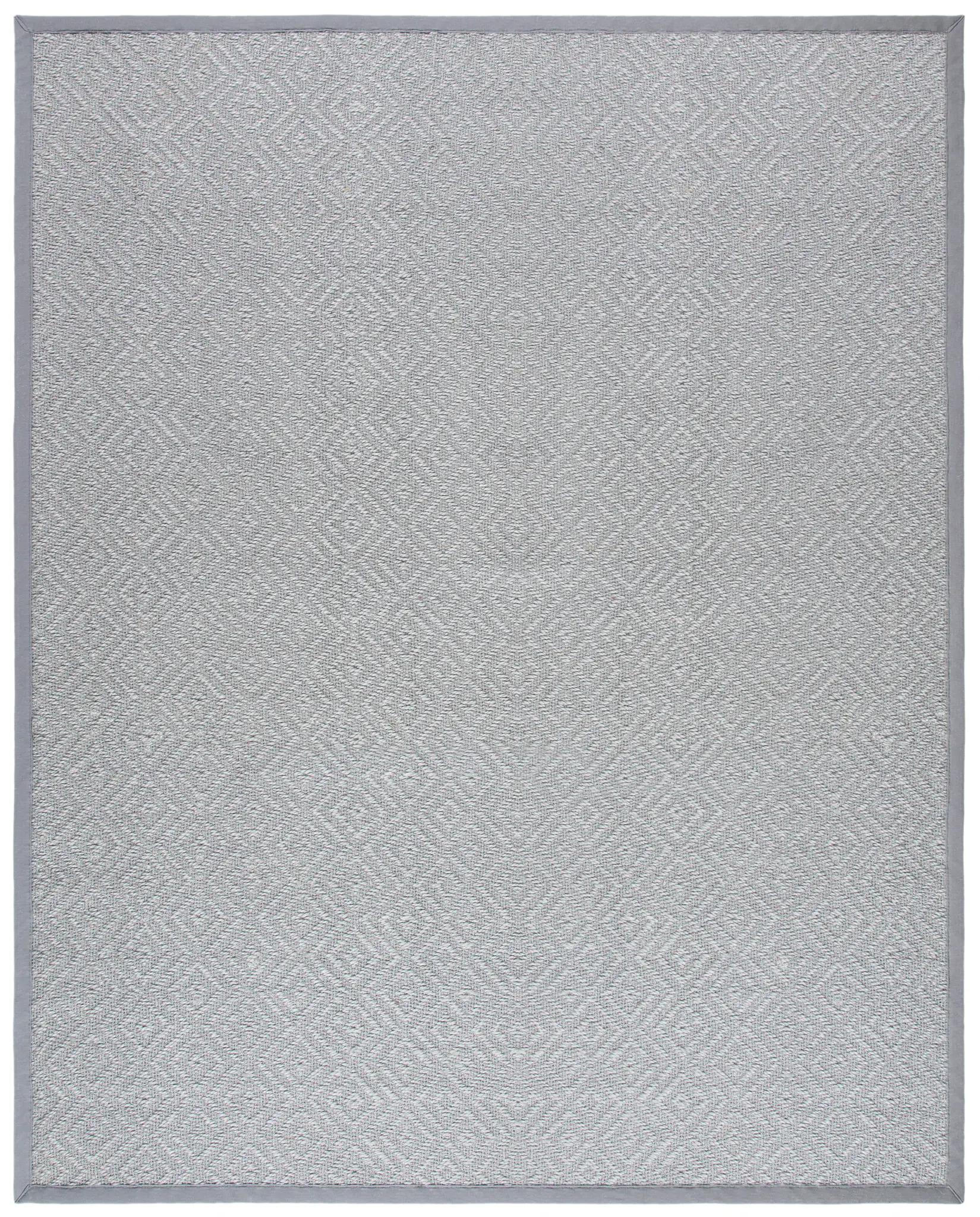 Natural Fiber Large Diamond Bordered Sisal Rug