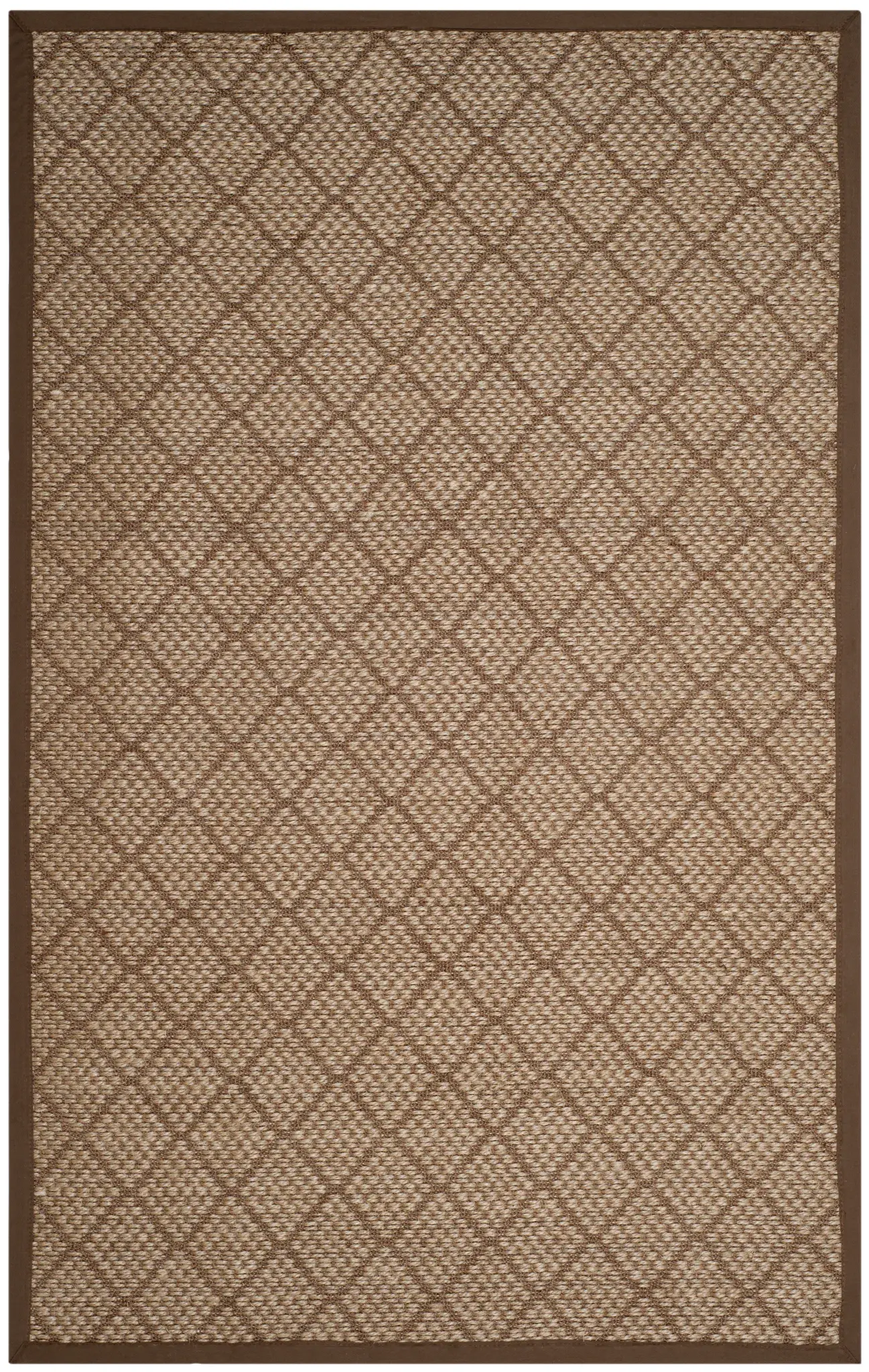 Natural Fiber Diamond Lattice Sisal Rug