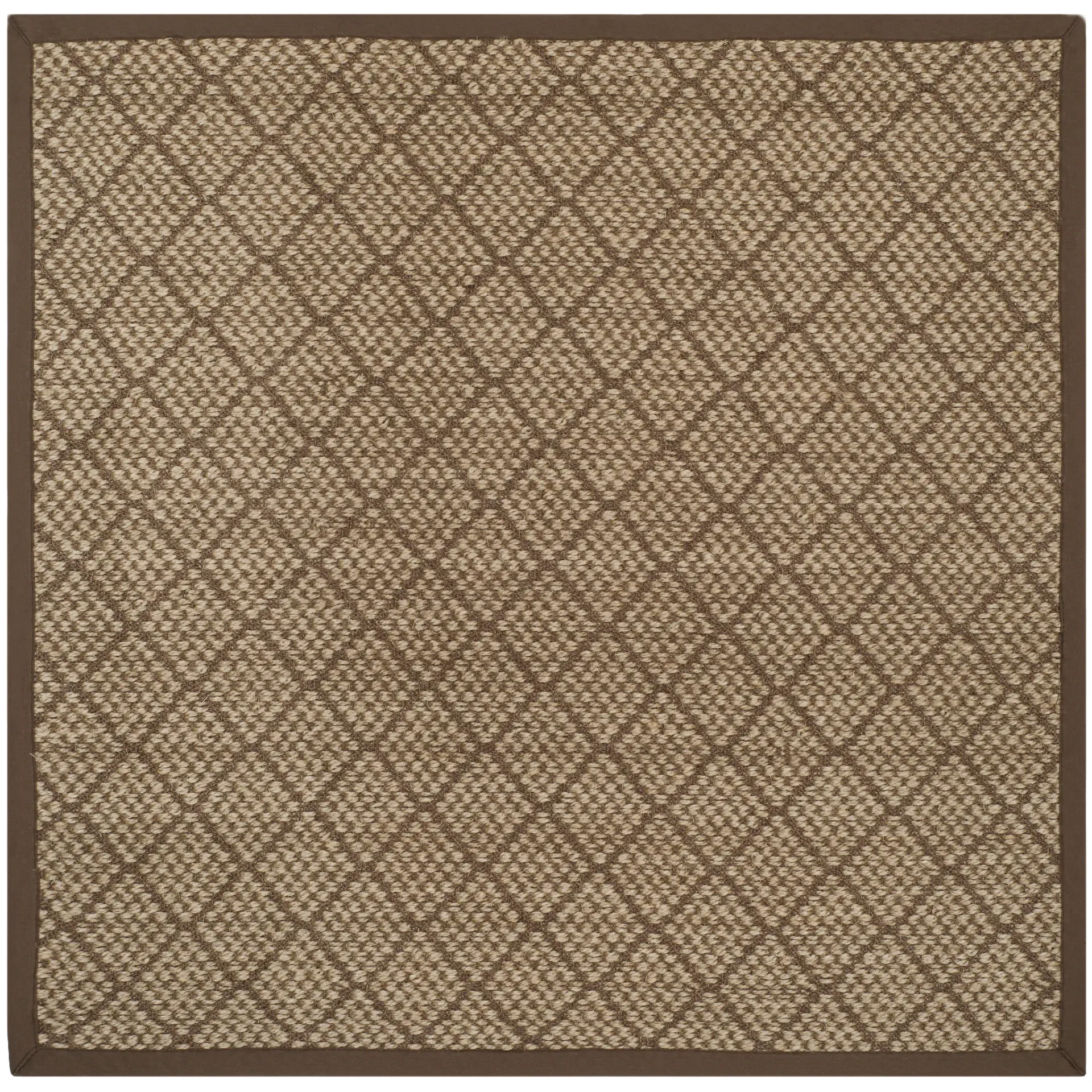 Natural Fiber Diamond Lattice Sisal Rug